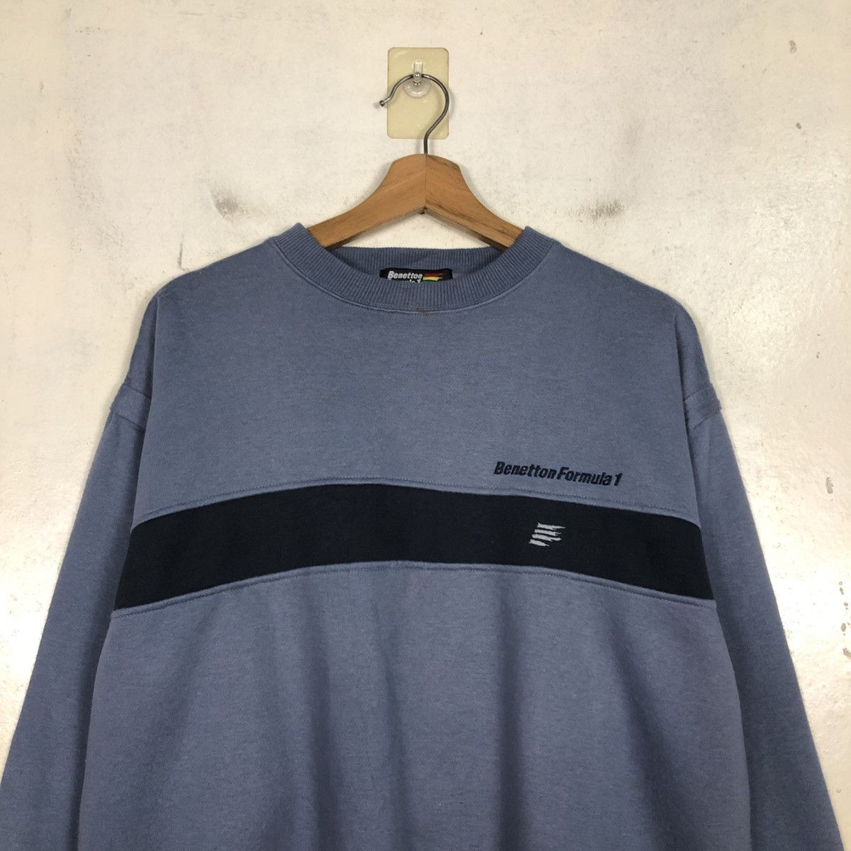 Japanese Brand 📌Vintage Sweatshirt Benetton Formula 1 Big Logo Size US M / EU 48-50 / 2 - 5 Thumbnail