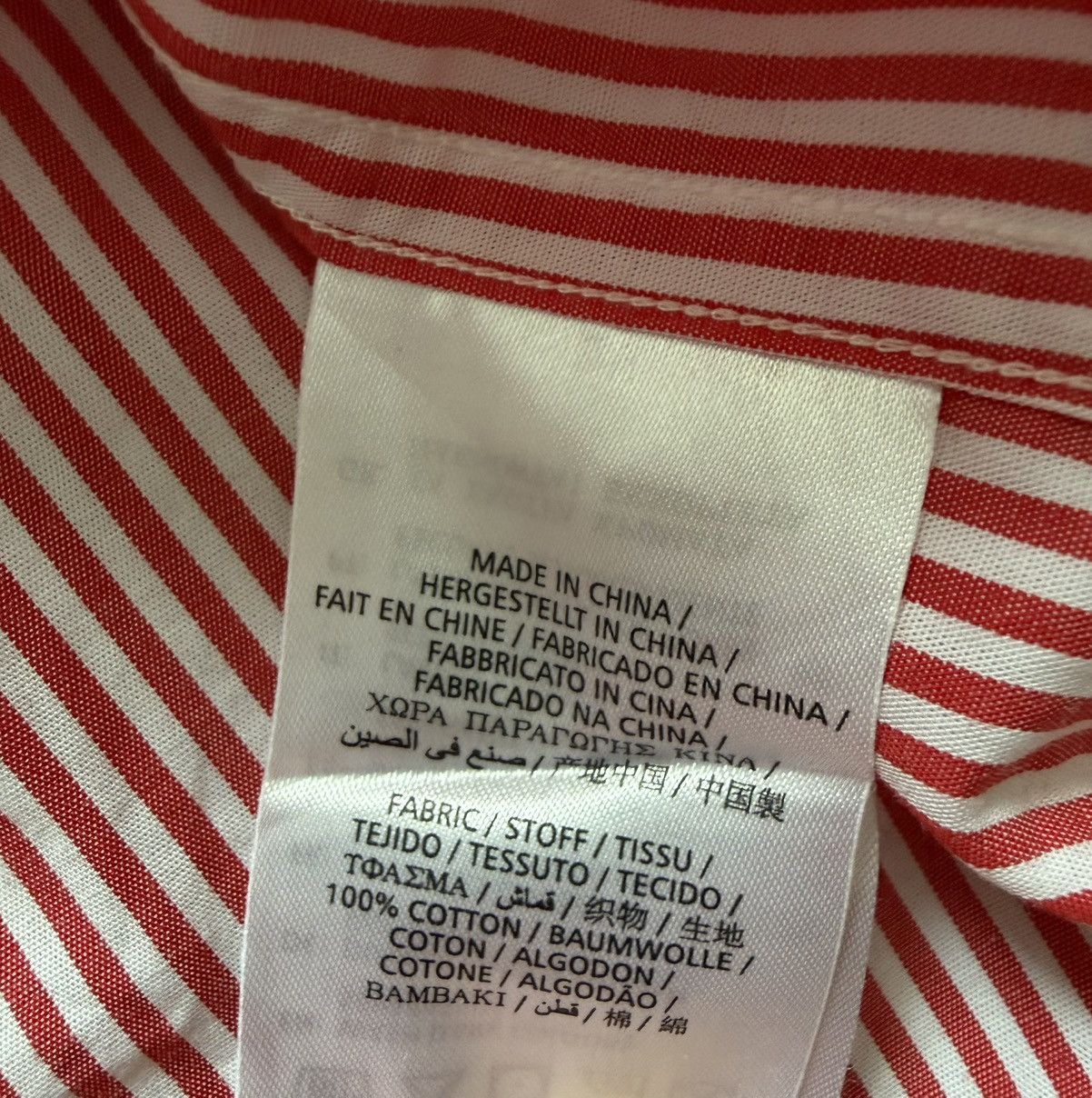 Gant GANT The Poplin Banker Red White Long Sleeve Shirt Size Mens Size US L / EU 52-54 / 3 - 6 Thumbnail