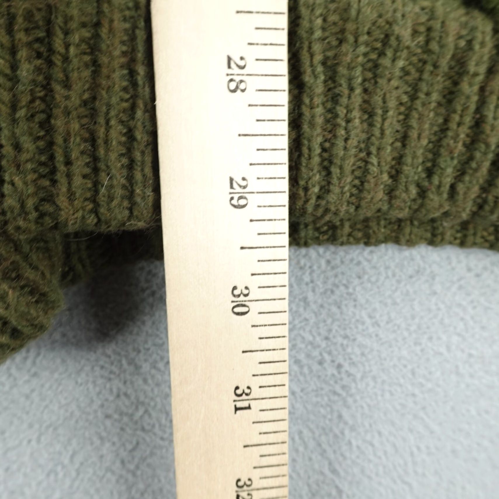 Free People VINTAGE Free People Sweater Womens Small Green Wool Blend Asymmetrical Full Zip Up Soft Size S / US 4 / IT 40 - 7 Thumbnail