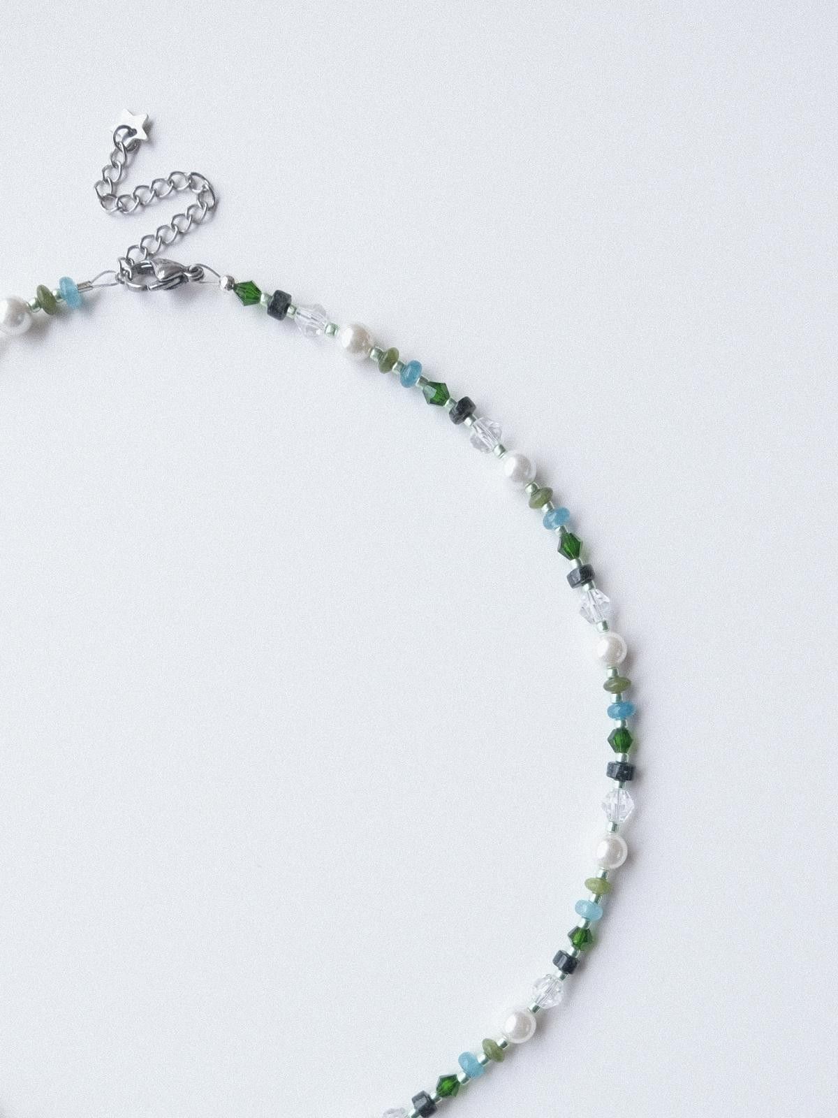 Handmade Summer Vibe Natural Shell Pearl Handmade Beaded Necklace Size ONE SIZE - 6 Thumbnail
