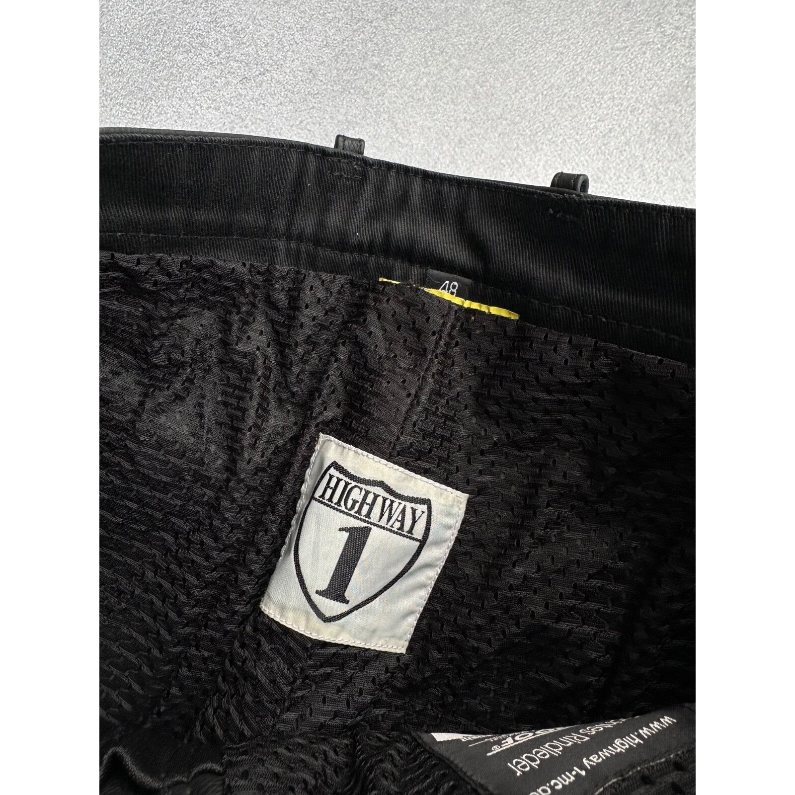 Vintage VTG HighWay 1 Black Leather Lace-Up Moto Genuine Leather Size US 30 / EU 46 - 11 Thumbnail