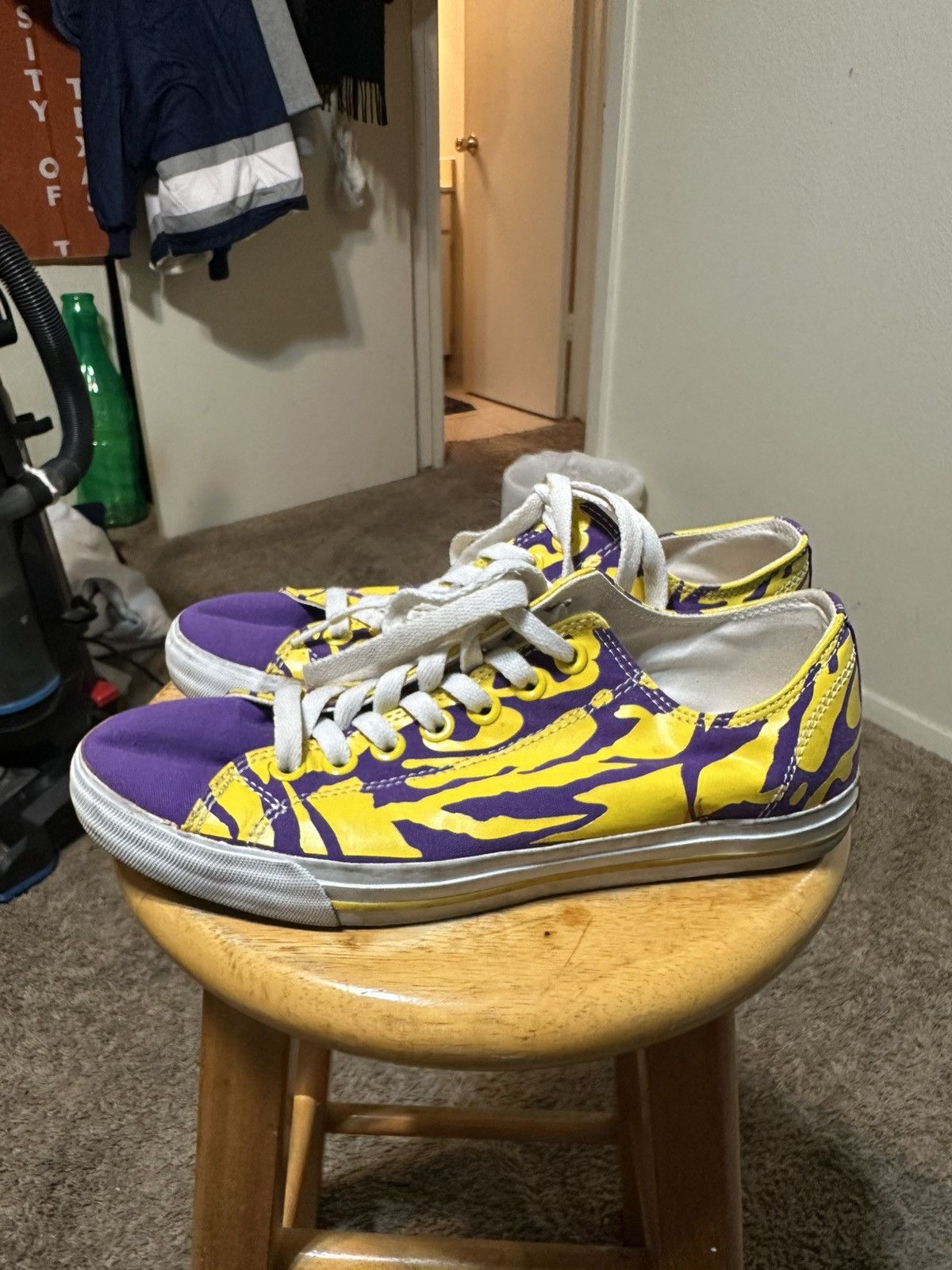 NCAA Vintage NCAA LSU Tigers “triple strips” 00s size 7.5 Size US 7.5 / EU 40-41 - 4 Thumbnail
