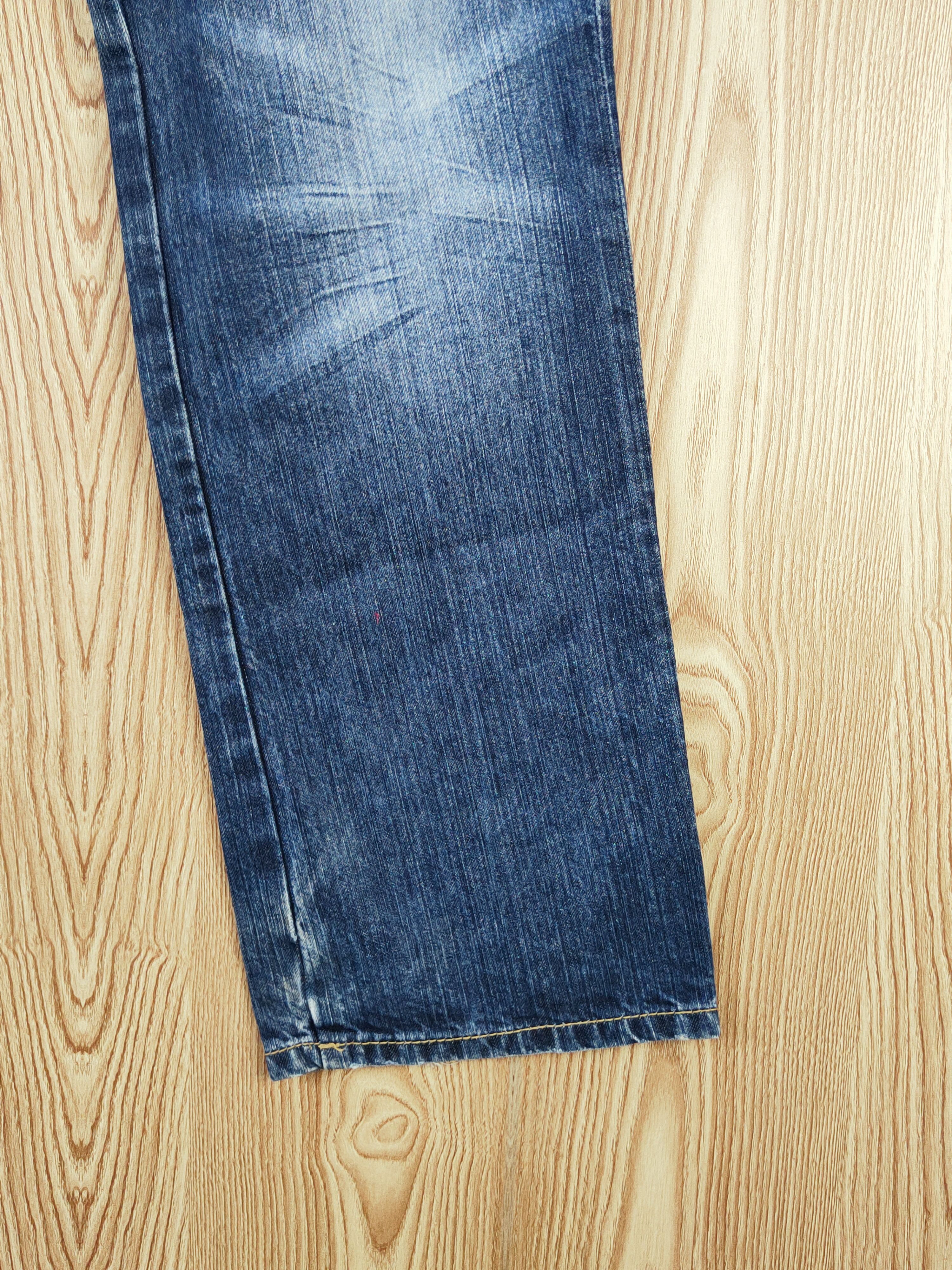 Japanese Brand Japan double waist checkered Distressed Ripped Jeans #W893 Size US 32 / EU 48 - 6 Thumbnail
