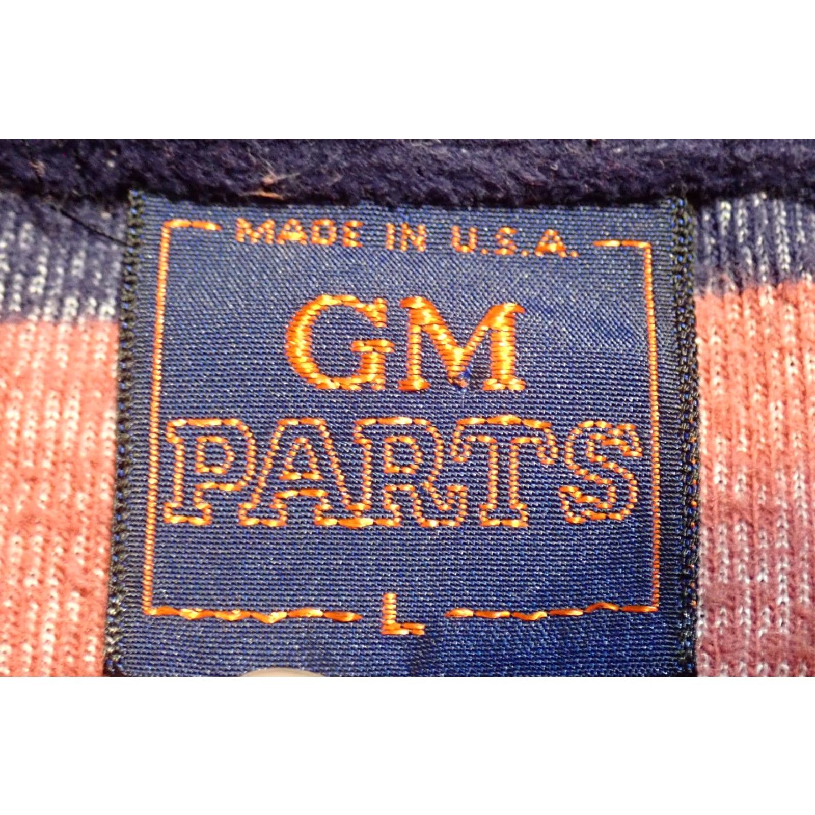 Vintage VINTAGE GM Parts Polo Shirt Men’s L Velvet Pullover USA 80s Preppy Burgundy Navy Blue Size US L / EU 52-54 / 3 - 5 Thumbnail