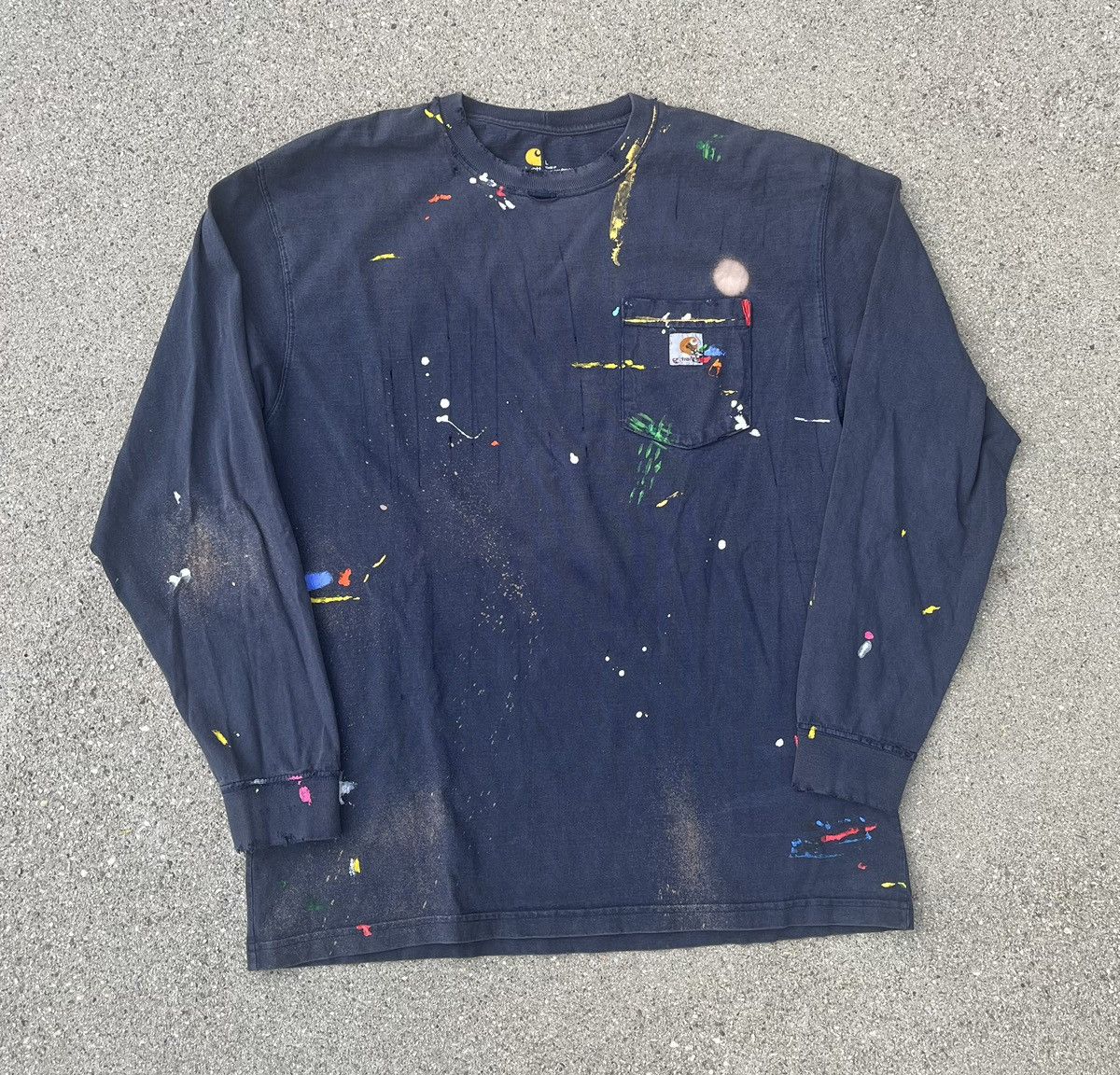Custom Carhartt Long Sleeve T-Shirt Work Pocket Tee