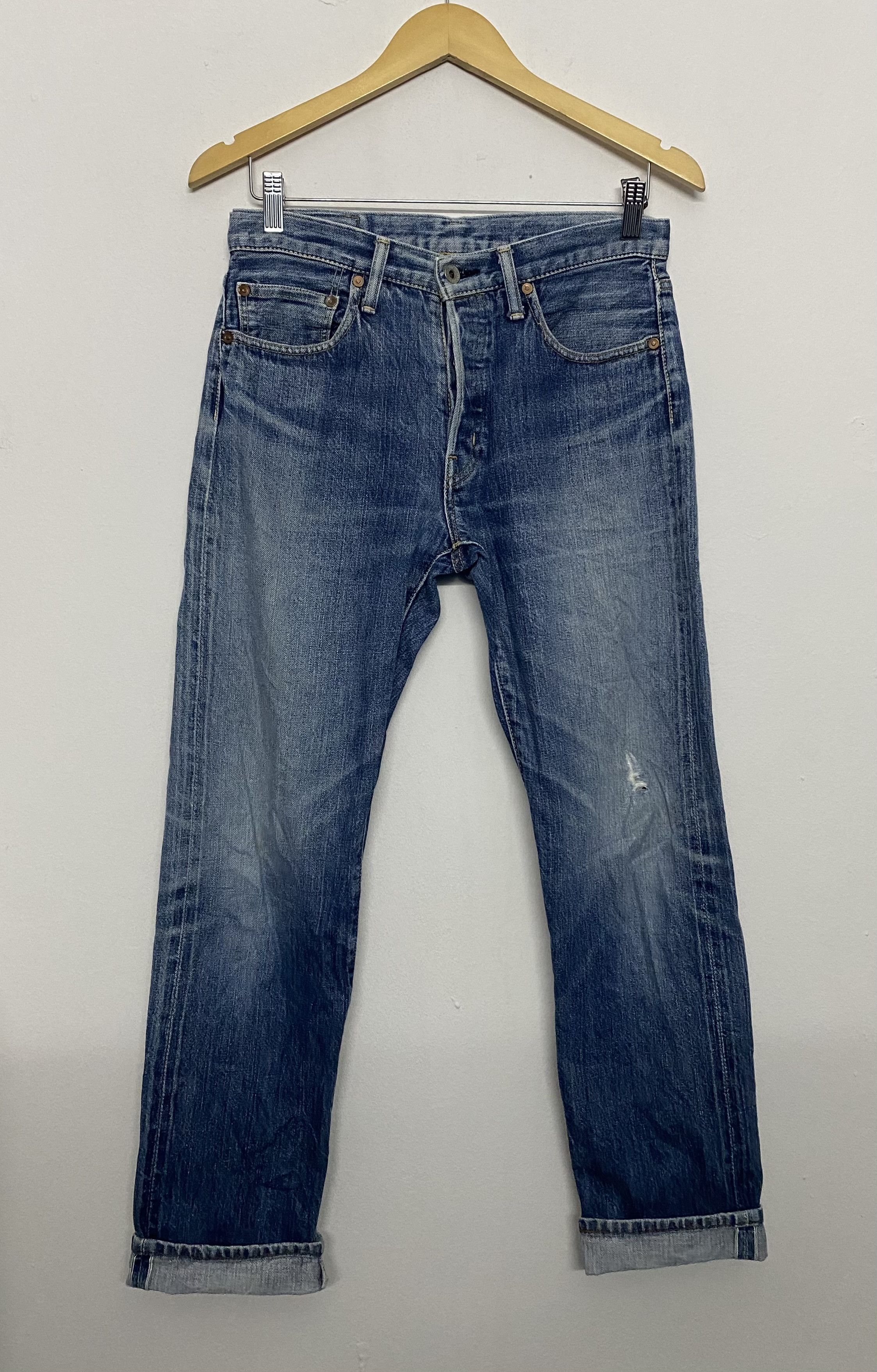 Spellbound Spellbound Japan Blue Selvedge Denim Jeans Faded Grunge Wash Size US 30 / EU 46 - 3 Thumbnail
