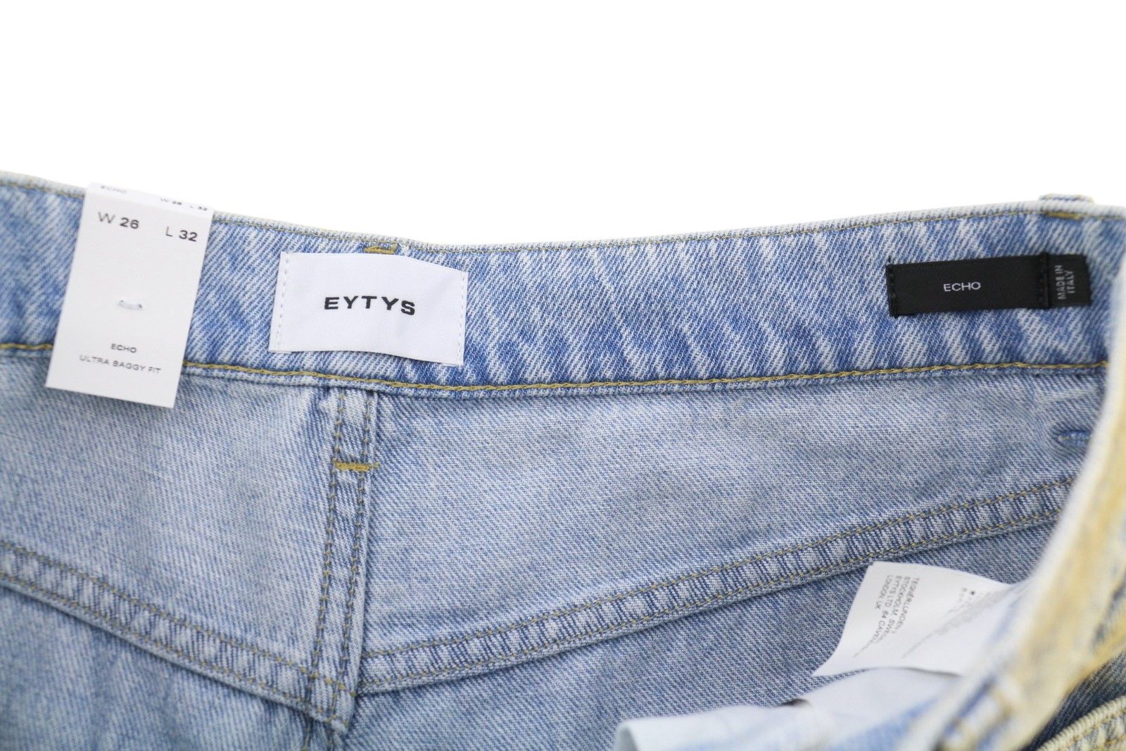 Eytys ECHO BRONZE ULTRA BAGGY W26/L32 Blue Faded RRP370 88865 Size 26" / US 2 / IT 38 - 11 Thumbnail