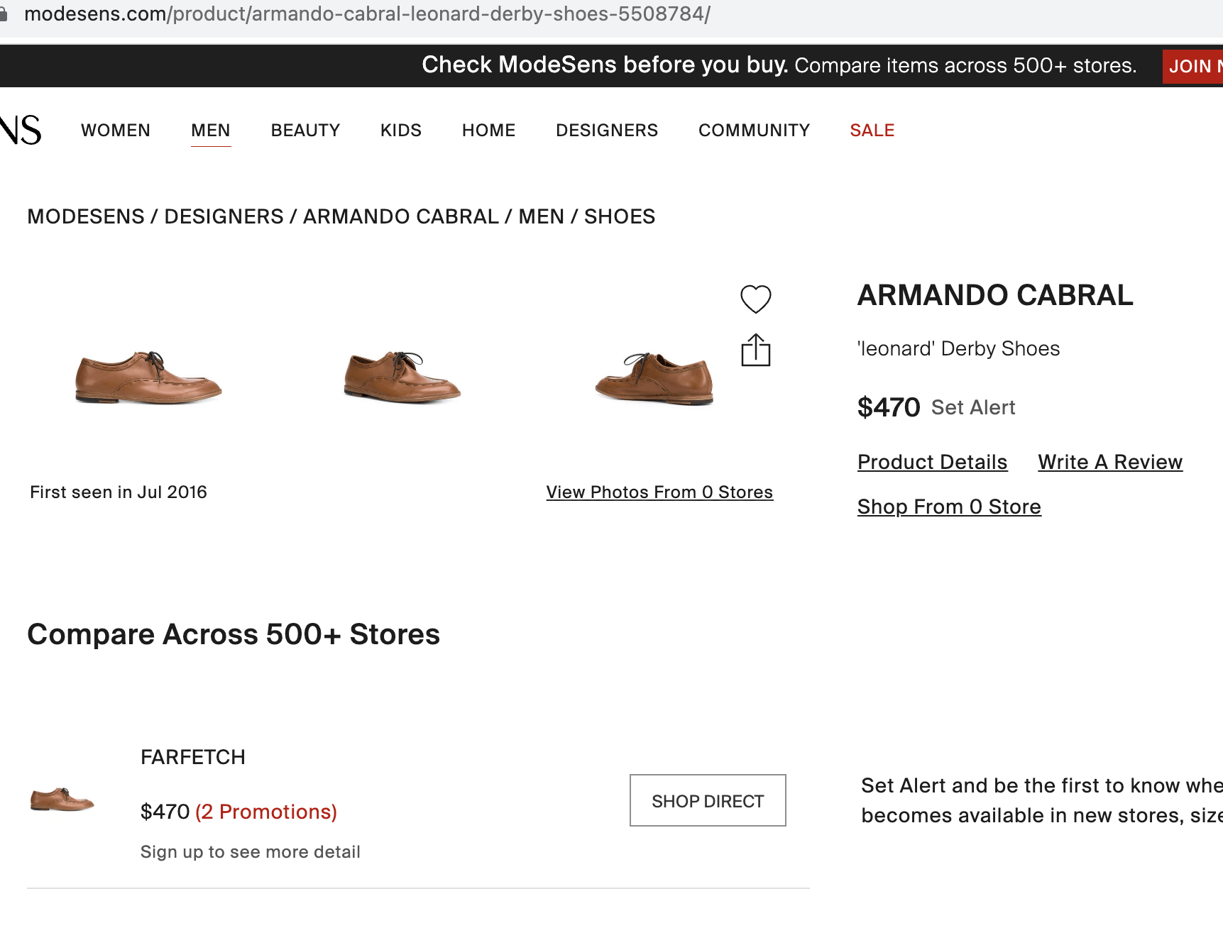 Armando Cabral Armando Cabral Brown Leather Leonard Derby Shoes Size US 12 / EU 45 - 6 Thumbnail