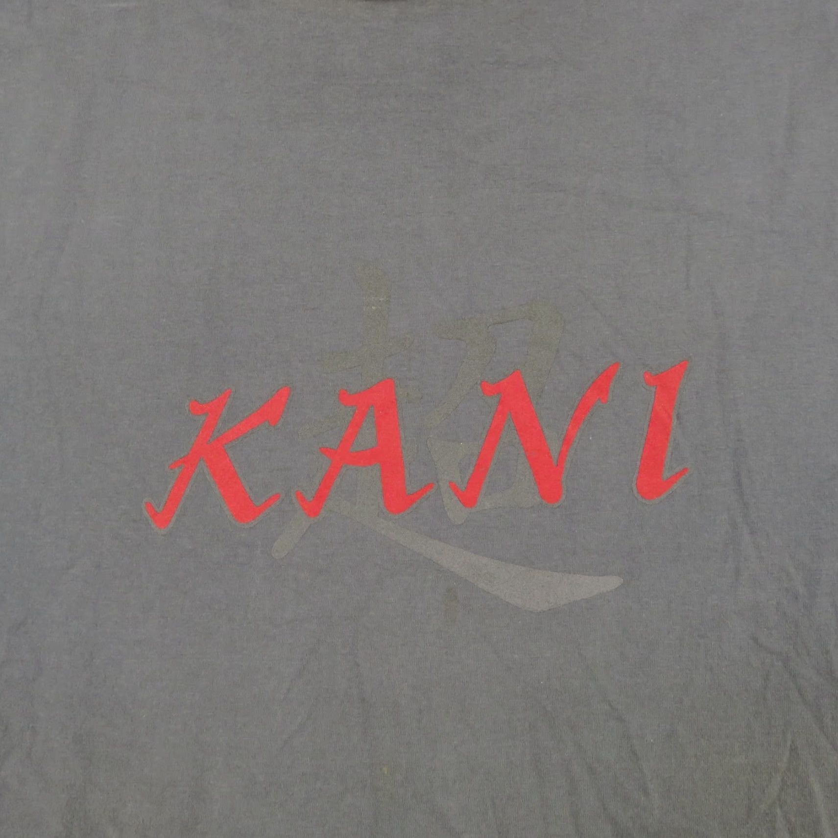 Karl Kani VINTAGE Karl Kani Shirt Mens XL Grey Ringer Collar Spellout 90s Hip Hop Tee T Shirt Size US XL / EU 56 / 4 - 2 Thumbnail