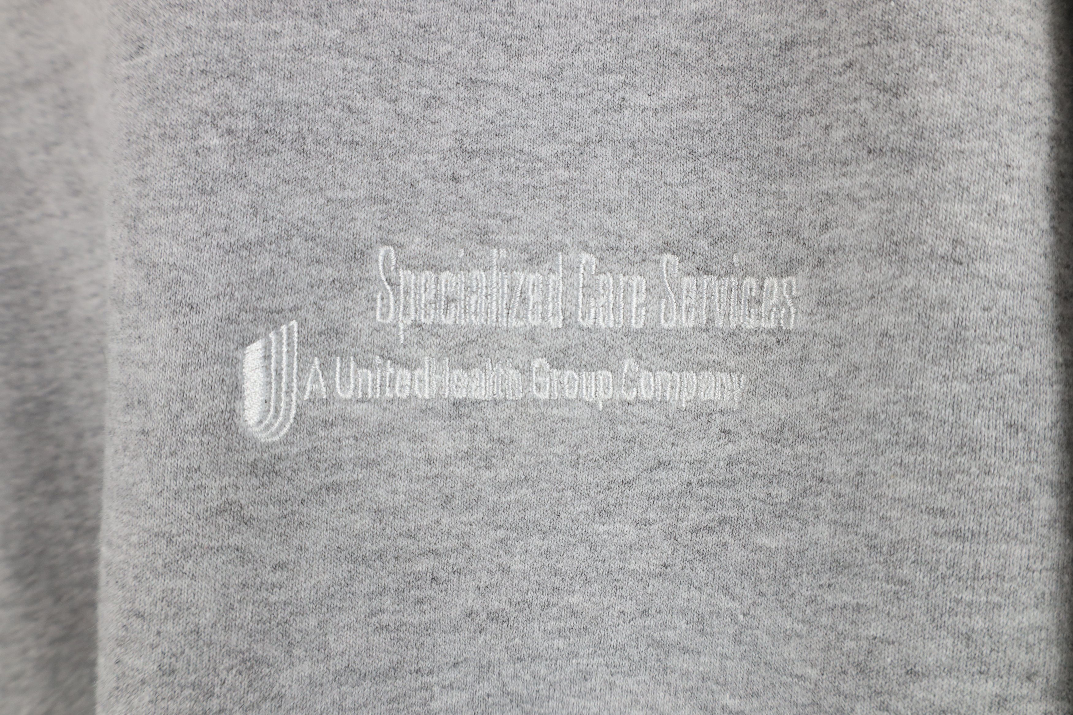 Vintage Vintage Care Service UnitedHealth Group Sweatshirt Gray Size US L / EU 52-54 / 3 - 4 Thumbnail