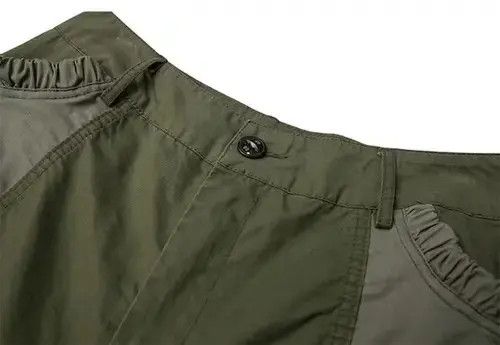 Jean 20SS Indigo Union Japan Olive Patchwork Cropped Pants Size US 33 - 4 Thumbnail