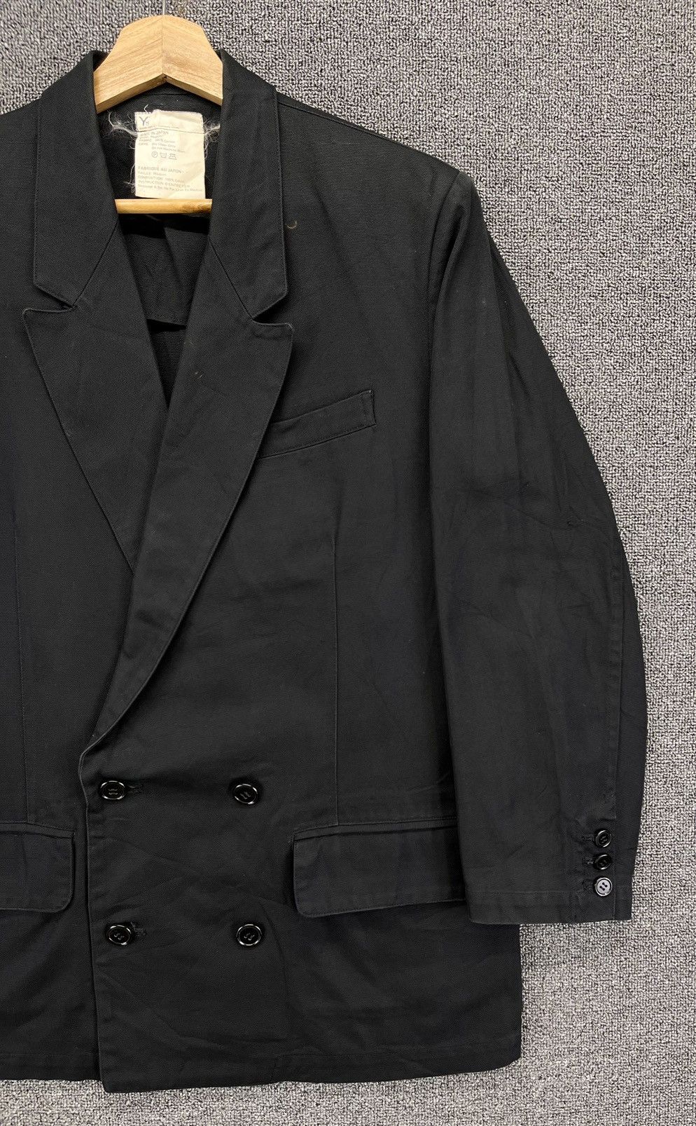 Yohji Yamamoto Vintage 90s Yohji Yamamoto Rare Double Breasted Coat Jacket Size US M / EU 48-50 / 2 - 4 Thumbnail