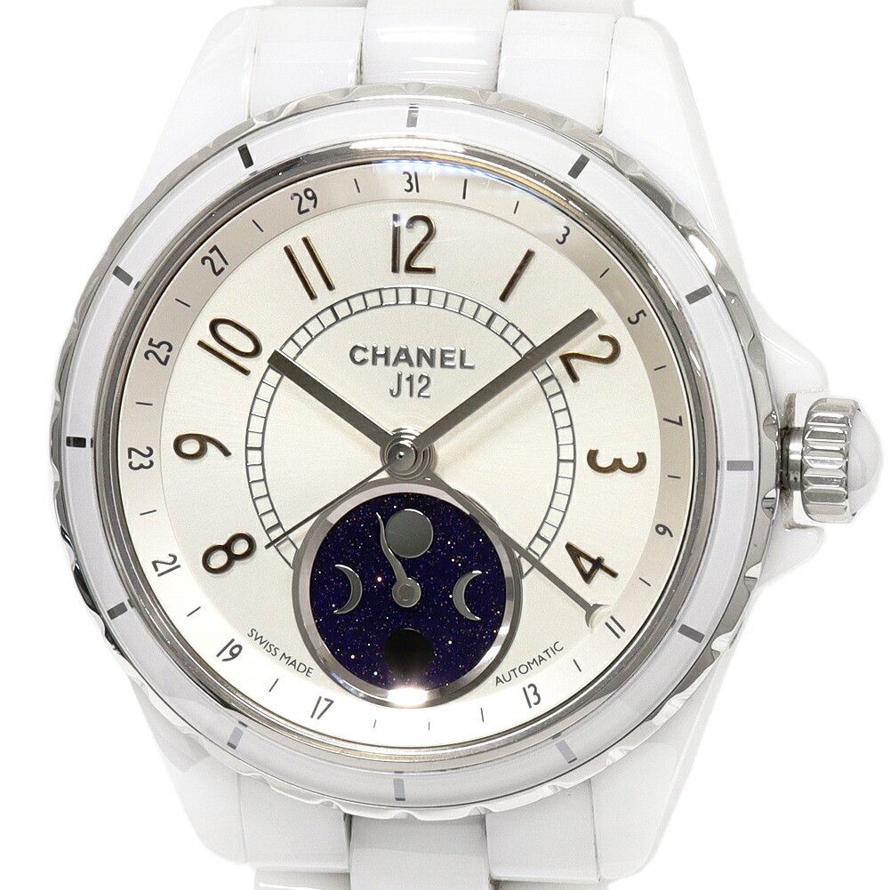 Chanel Chanel Chanel Silver Dial J12 Watch H3404 Ceramic Automatic H3404 Size ONE SIZE - 1 Thumbnail