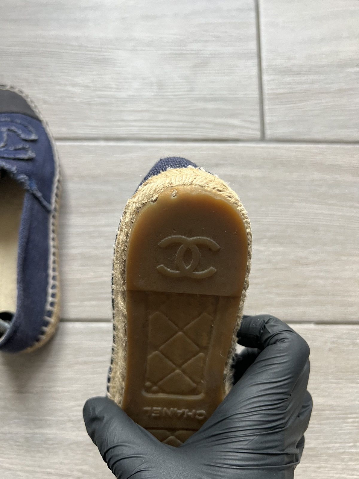 Chanel Chanel Navy Blue/Black Denim and Canvas Size US 6 / IT 36 - 13 Thumbnail