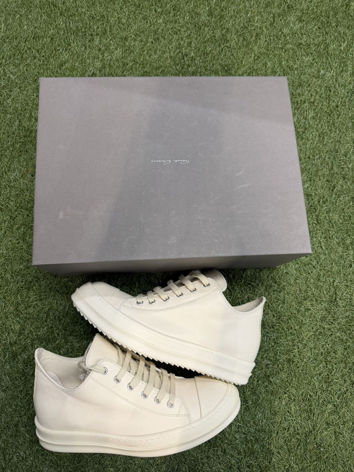 Rick Owens Rick Owens Ramones Low ‘Milk’ Sneakers Size US 8 / EU 41 - 1 Thumbnail
