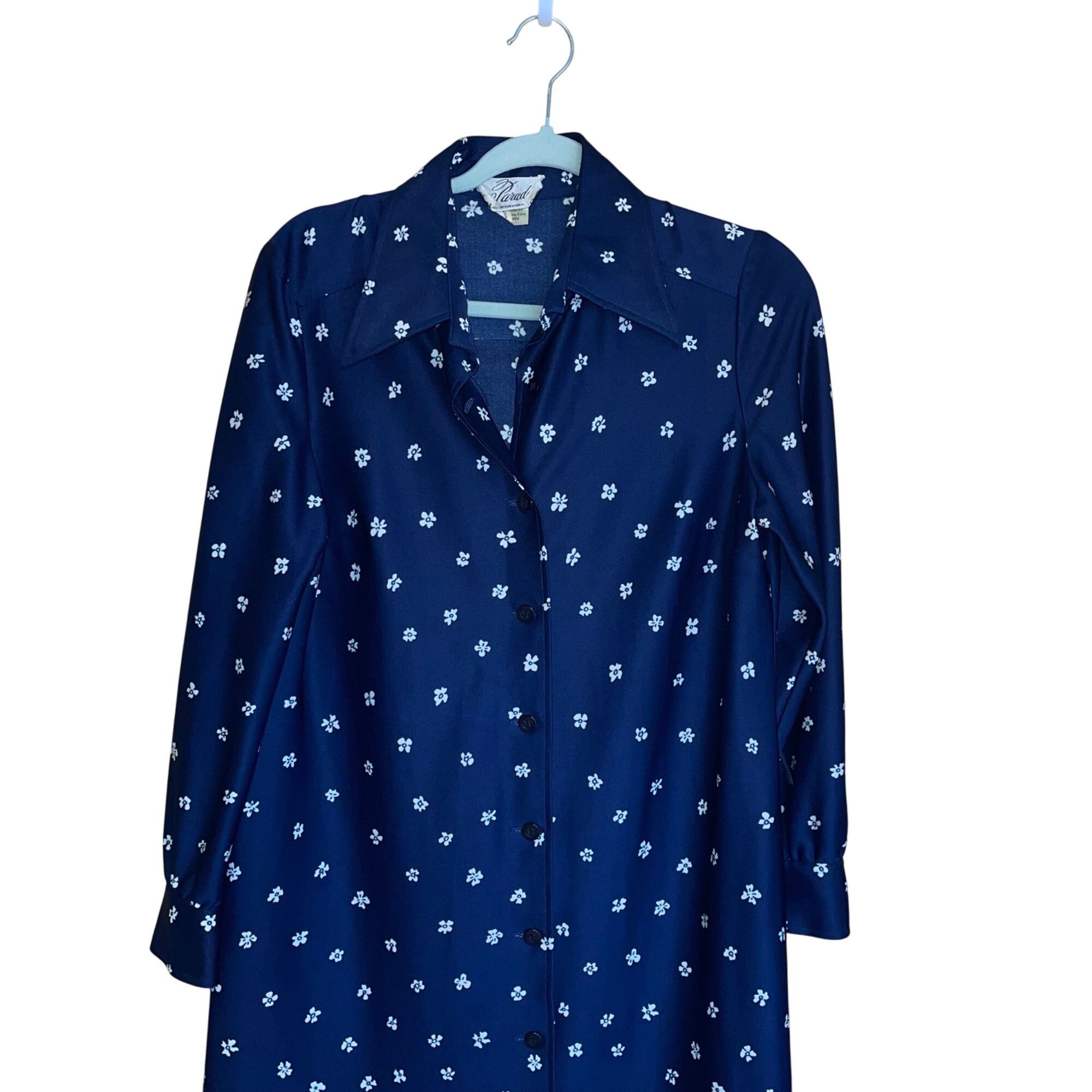 Vintage Parade Vintage 1970s Womens Shirt Dress Size Large Size L / US 10 / IT 46 - 7 Thumbnail