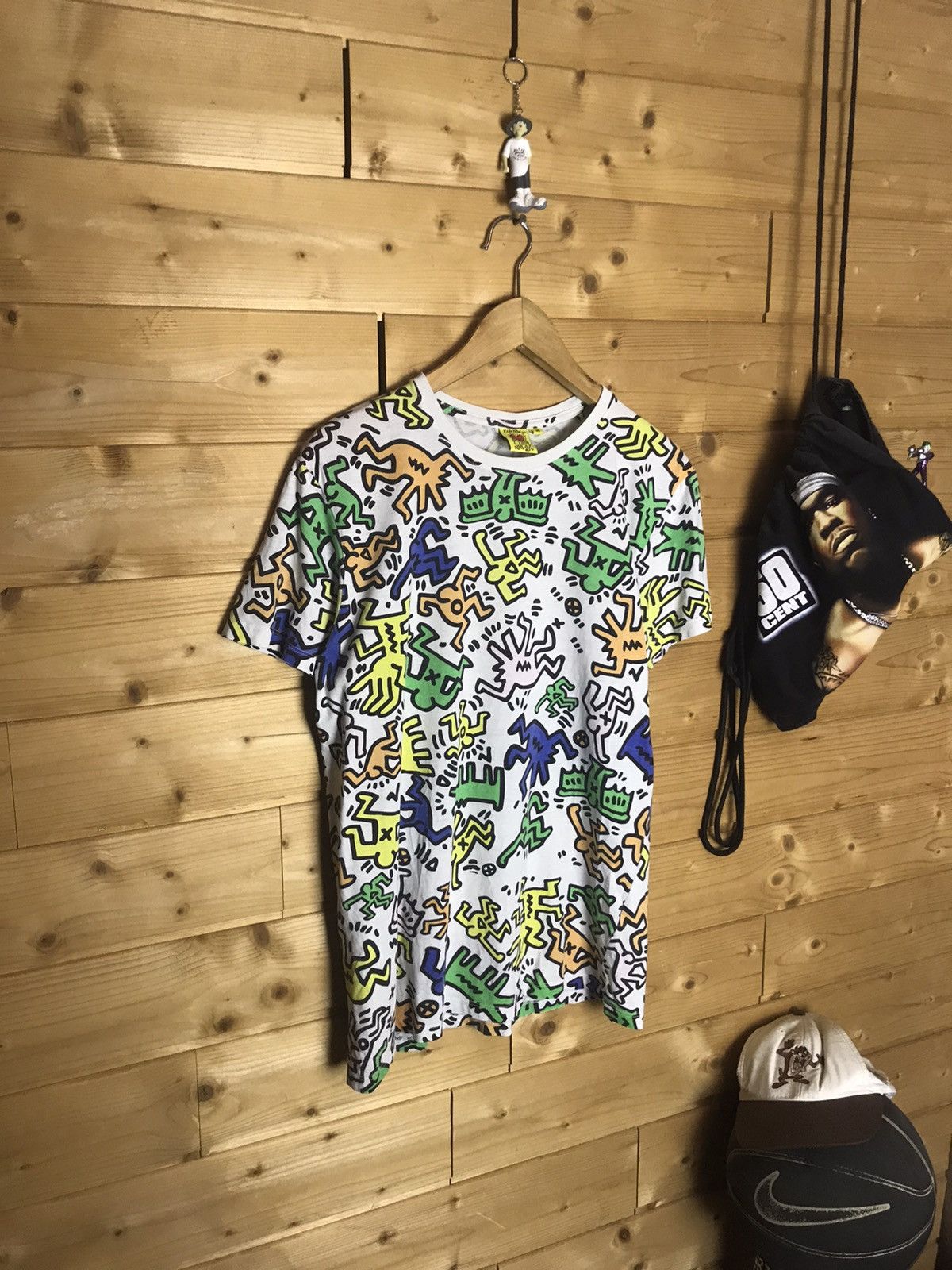 Keith Haring Keith Haring over print t-shirt Size US M / EU 48-50 / 2 - 1 Thumbnail