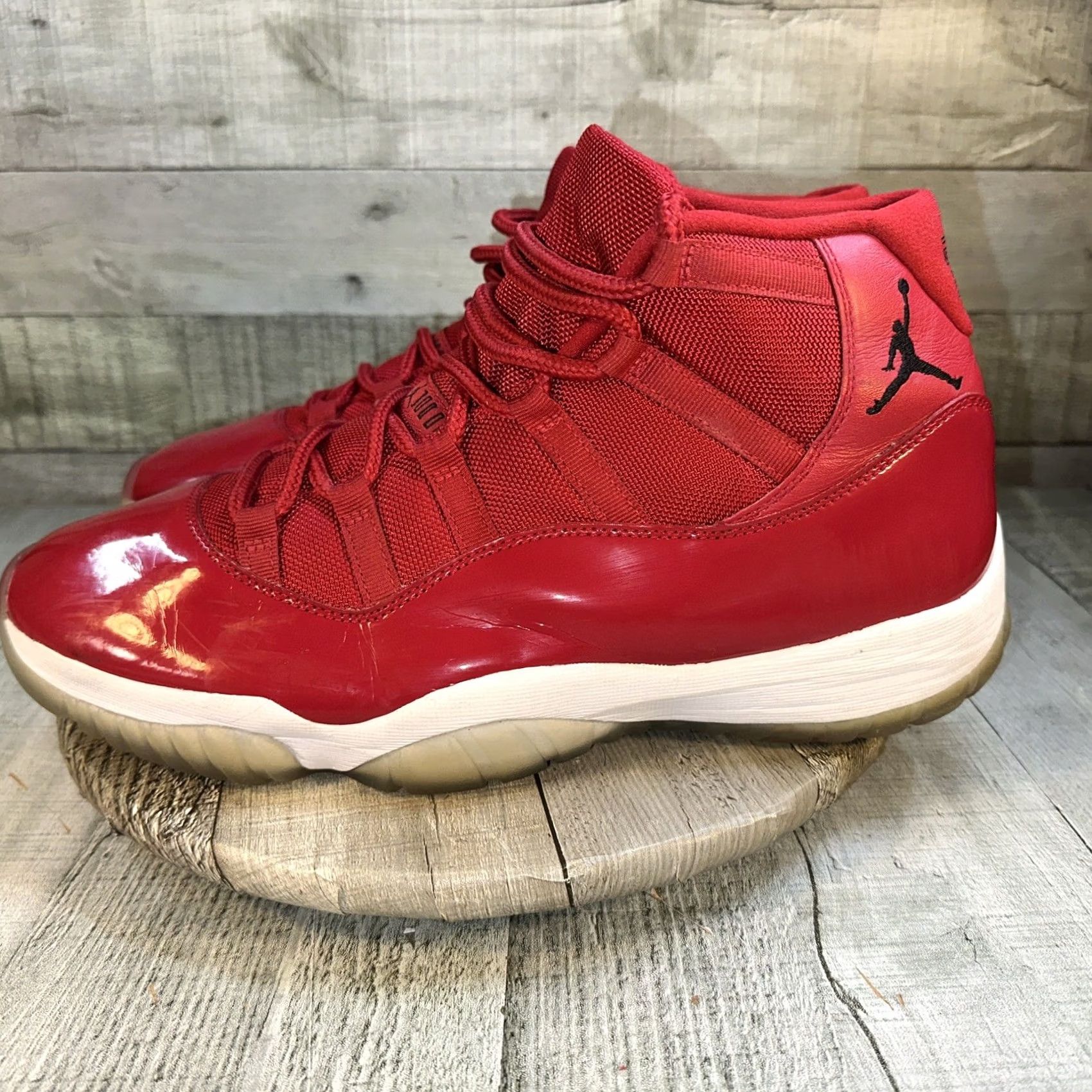 Jordan Brand Size 12 Jordan 11 Retro High Win Like '96 Men's Sneakers Red Size US 11 / EU 44 - 4 Thumbnail