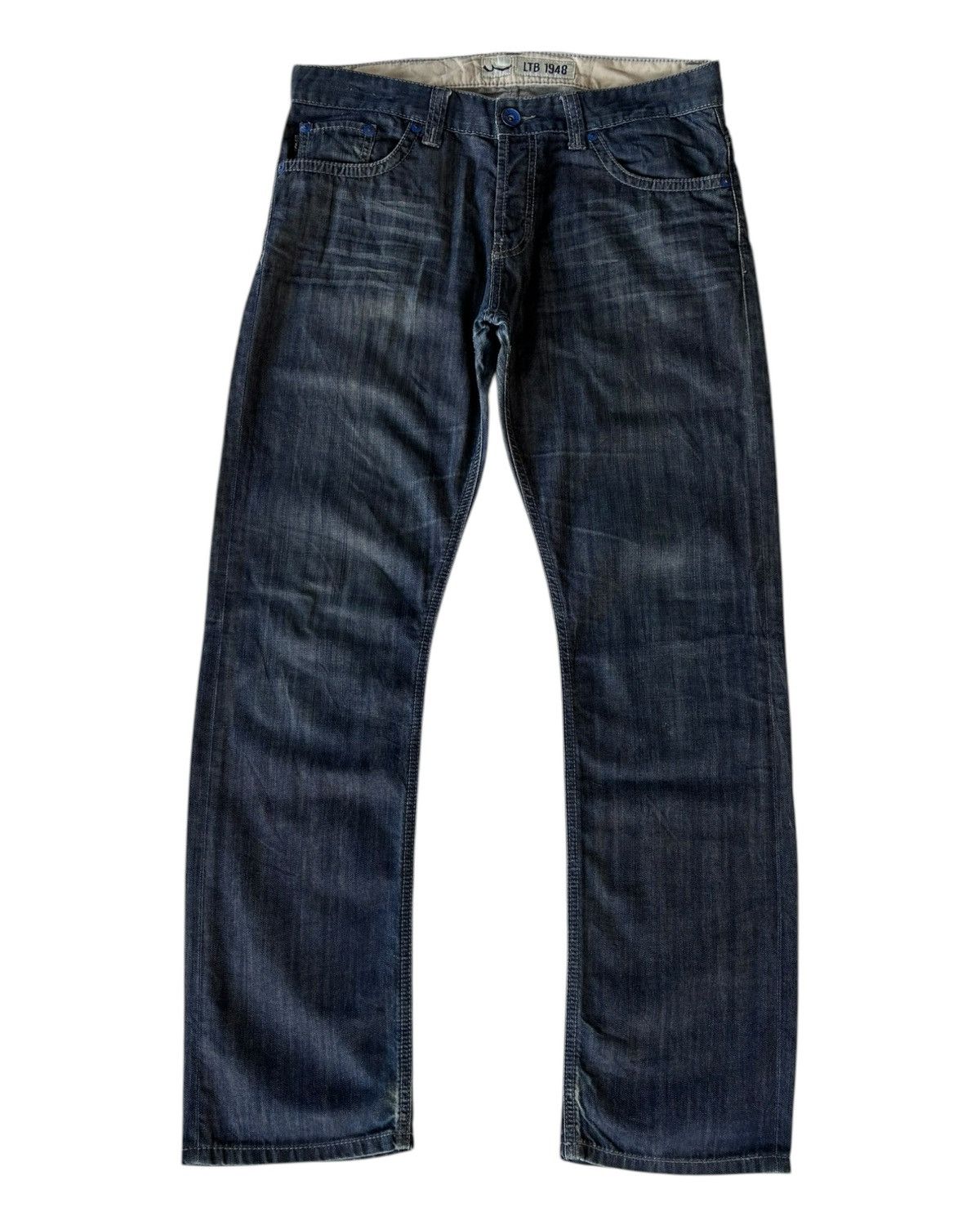 Le Grande Bleu (L.G.B.) Baggy Jeans LTB 1948 Loose Fit Denim Jeans Diesel Style Size US 35 - 5 Thumbnail
