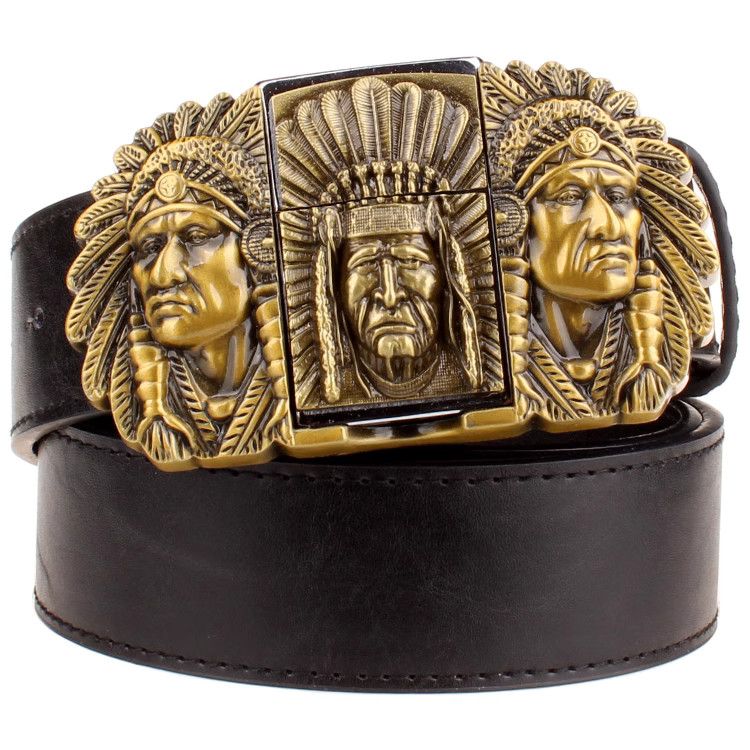 Designer New Design Vintage Belt Riveted Belts Menswear Accessories Size ONE SIZE - 1 Thumbnail