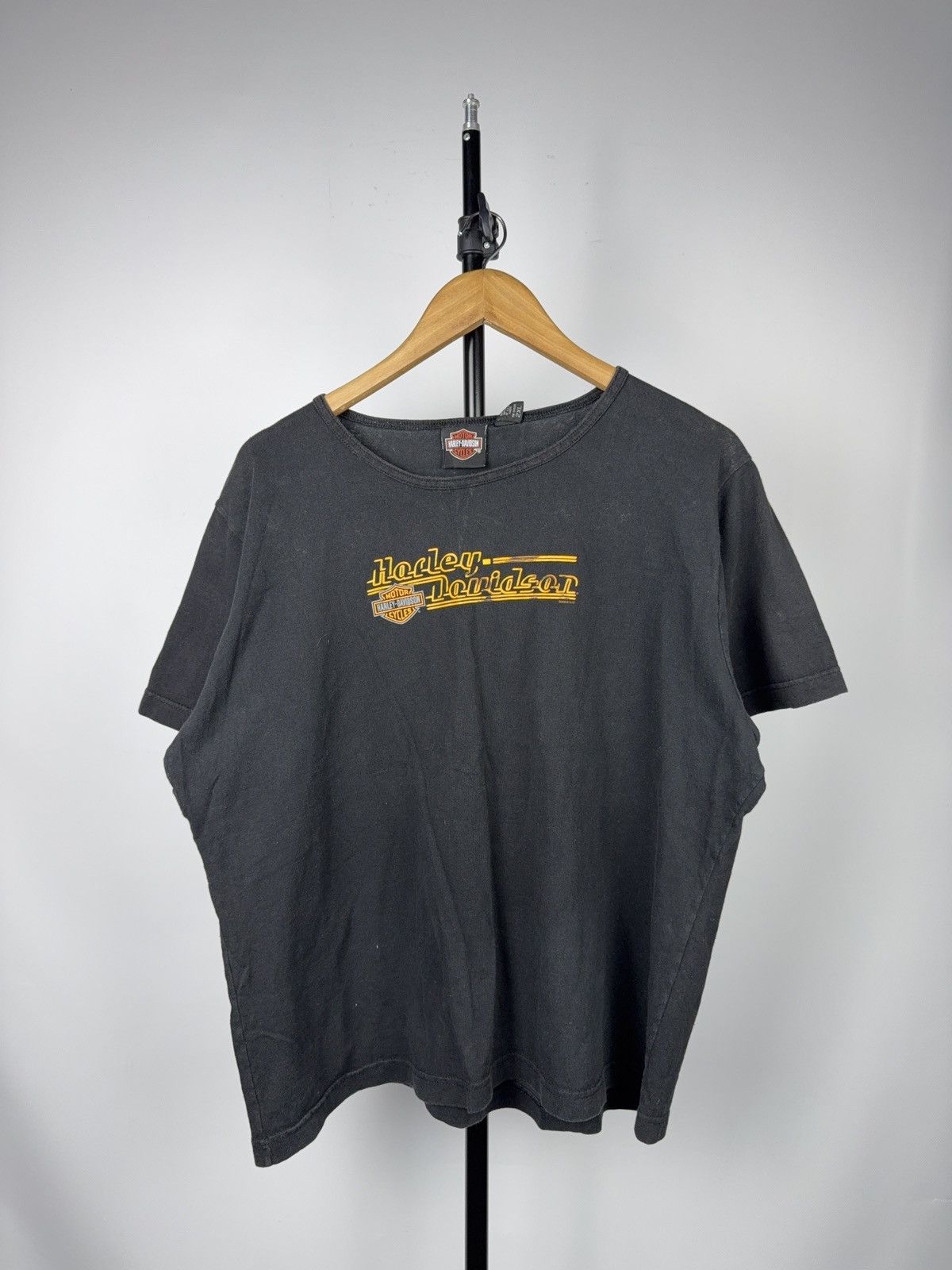 Harley Davidson Retro Moto Biker Harley-Davidson 2004 Black Graphic T-Shirt Size US S / EU 44-46 / 1 - 1 Thumbnail
