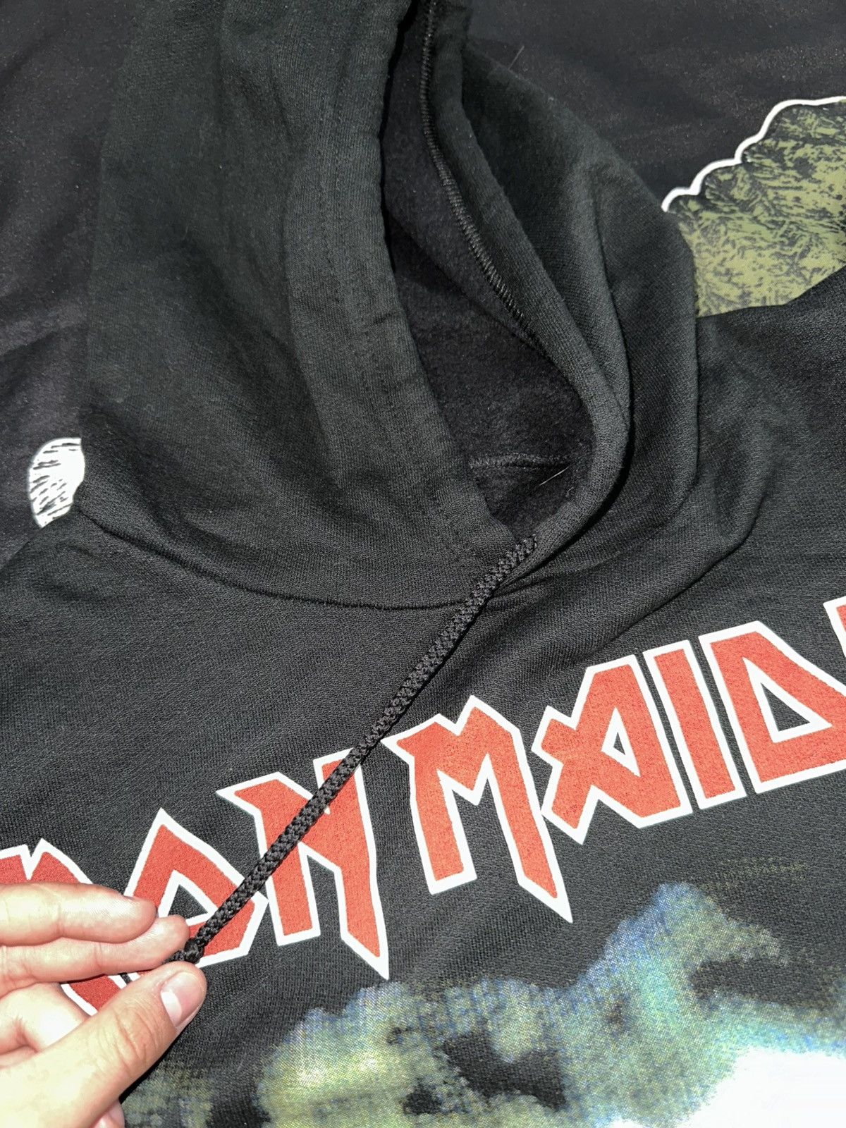 Iron Maiden × Vintage Vintage Very Rare Iron Maiden hoodie 82s 80s rock Size US L / EU 52-54 / 3 - 7 Thumbnail