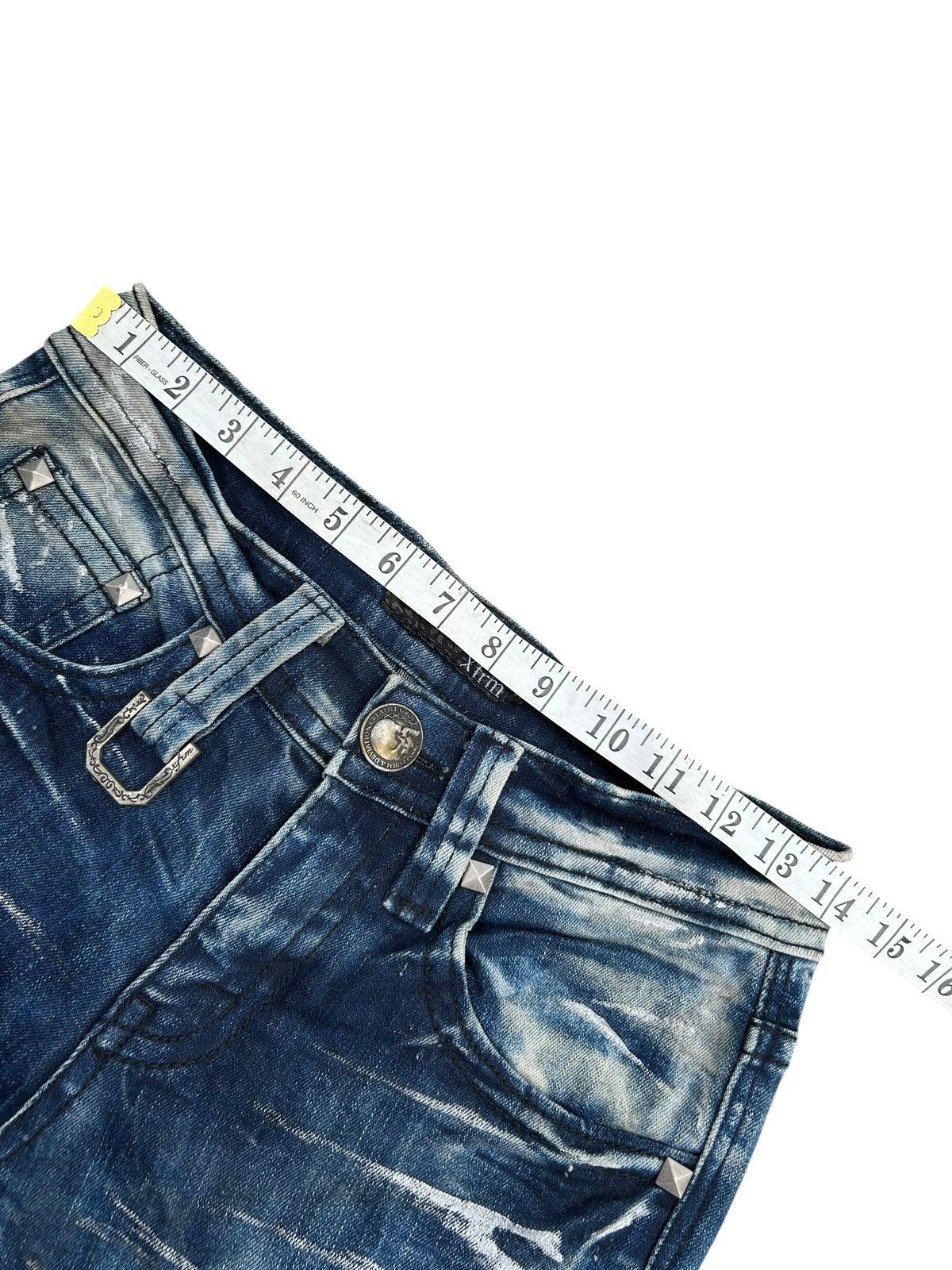 Kapital Xfrm Skull Punk Japanese Distressed Denim Jeans Size US 28 / EU 44 - 17 Thumbnail