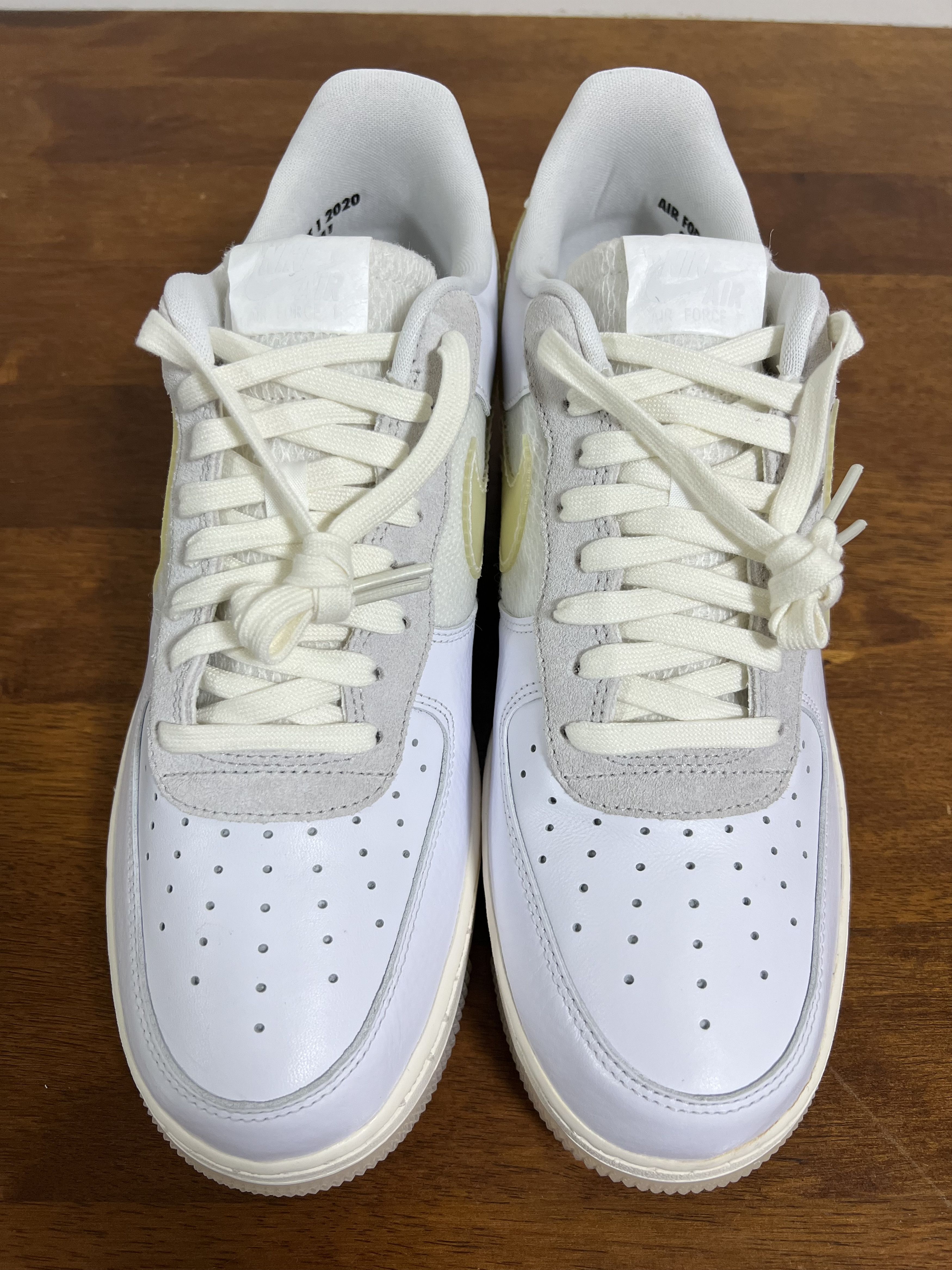 Nike 💚 2020 Nike Air Force 1 LV8 "DNA" White/White-Sail-Black Size US 11 / EU 44 - 4 Thumbnail