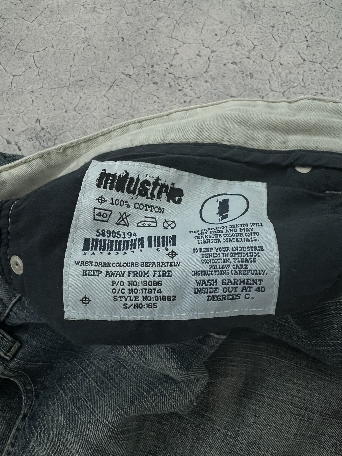 Japanese Brand DISTRESSED DENIM VINTAGE PANTS FADED DIRTY CRASHED OPIUM Size US 34 / EU 50 - 9 Thumbnail