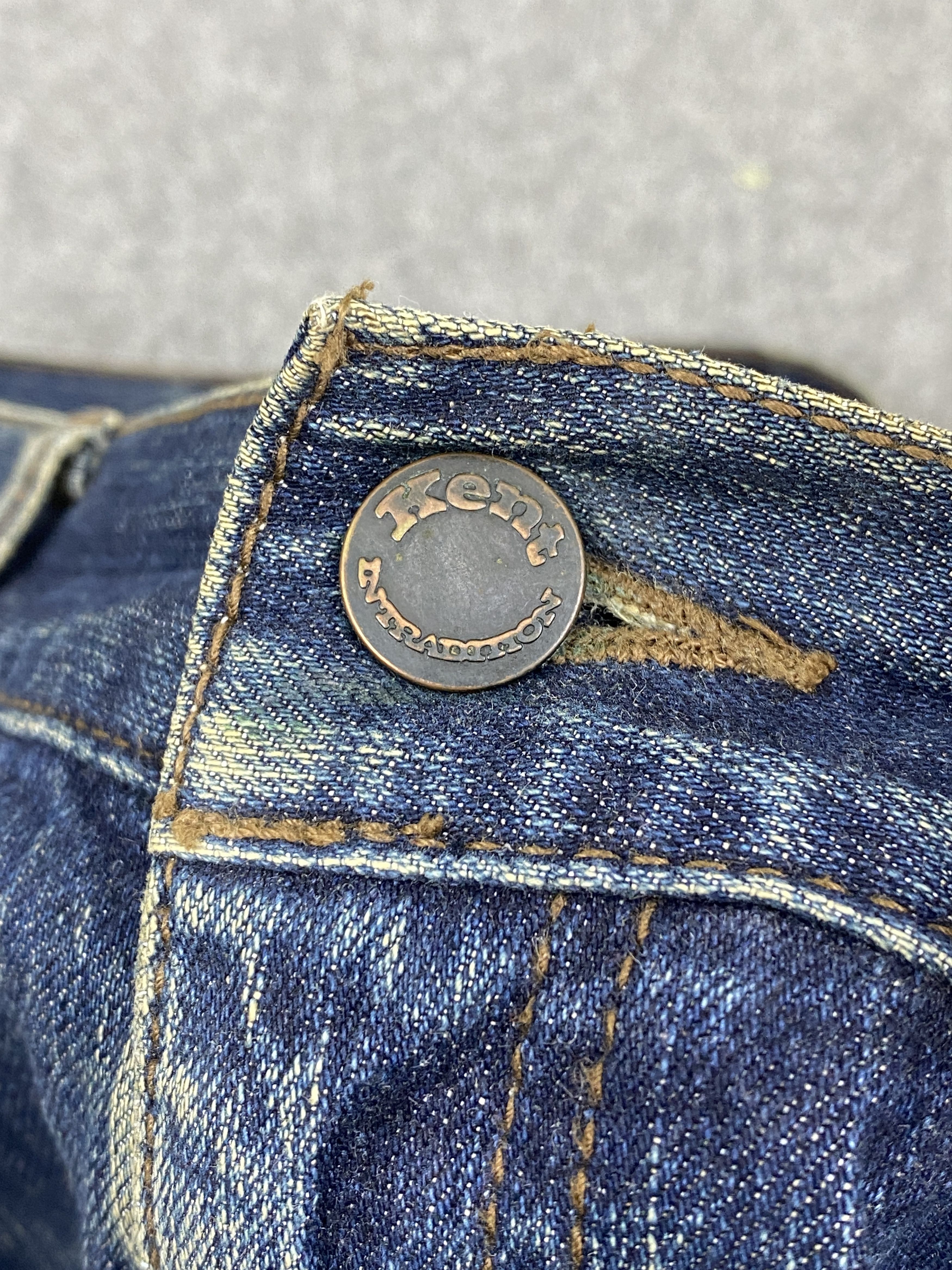 Japanese Brand Vintage Kent Jeans Distressed Japanese Denim DJ0008Z Size US 32 / EU 48 - 6 Thumbnail
