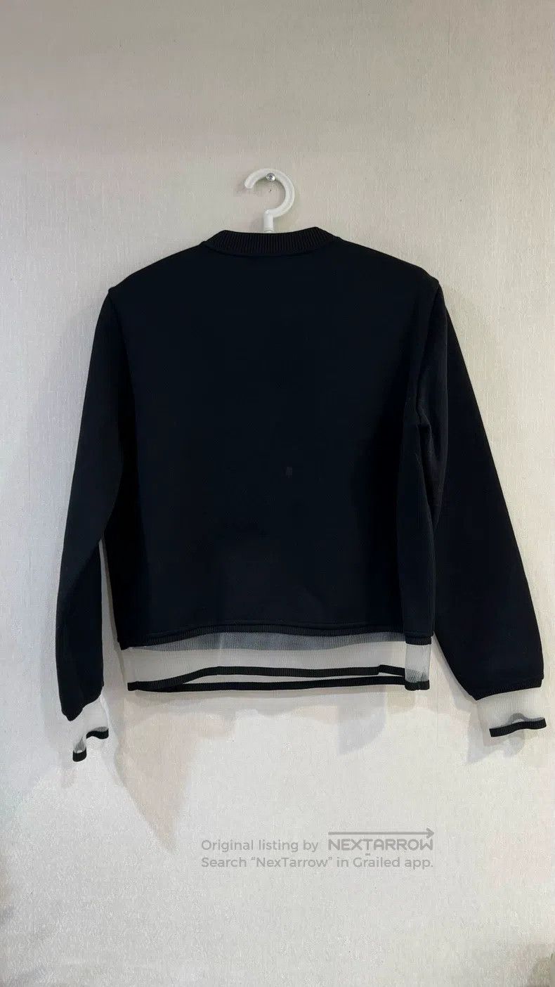 Fendi Fendi Black Crew Neck Top with Colorful Pom-Pom Trim Size XS / US 0-2 / IT 36-38 - 2 Thumbnail