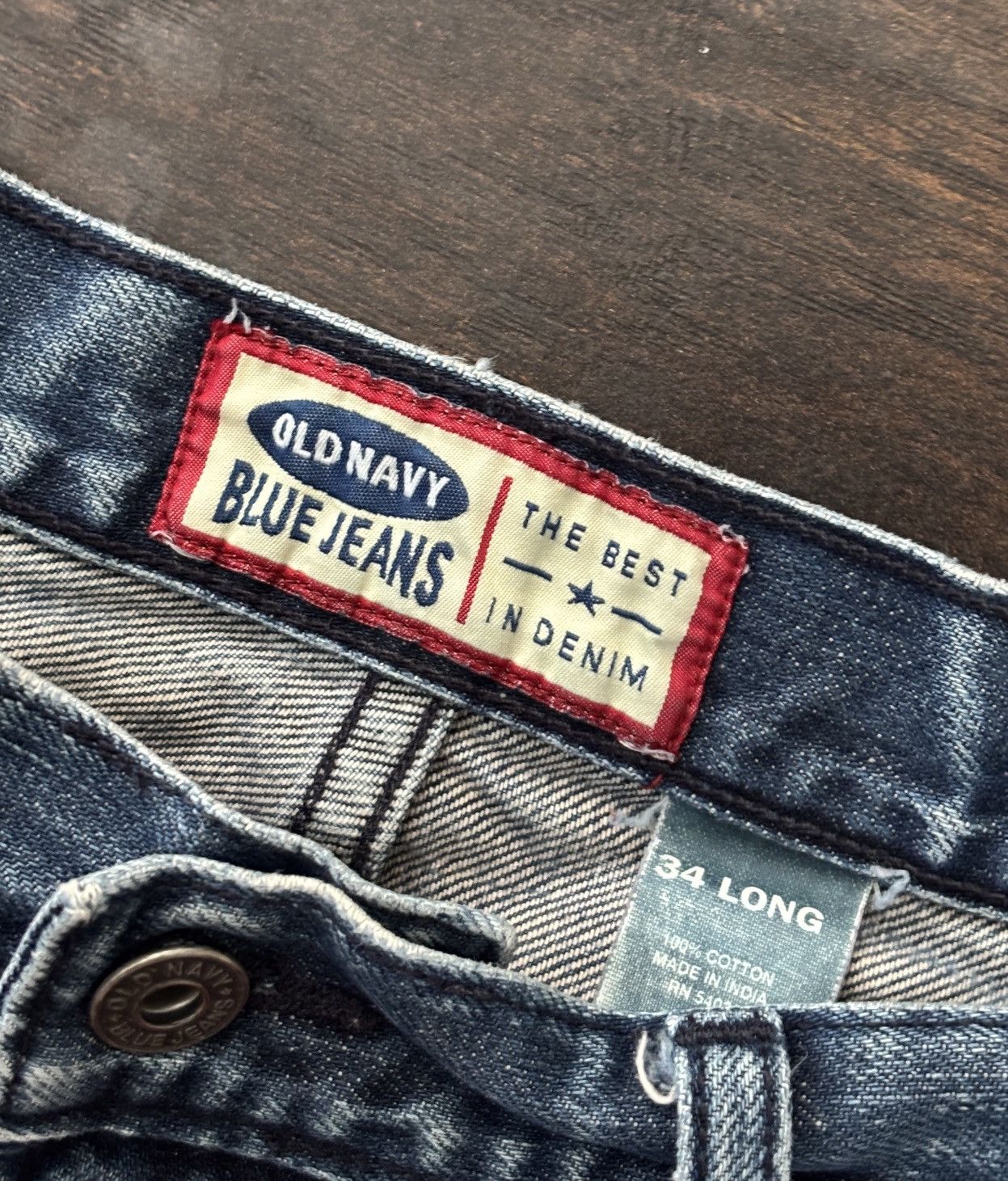 Old Navy Vintage 90s Y2K Old Navy Baggy Carpenter Jeans 32x34 Faded Size US 32 / EU 48 - 5 Thumbnail