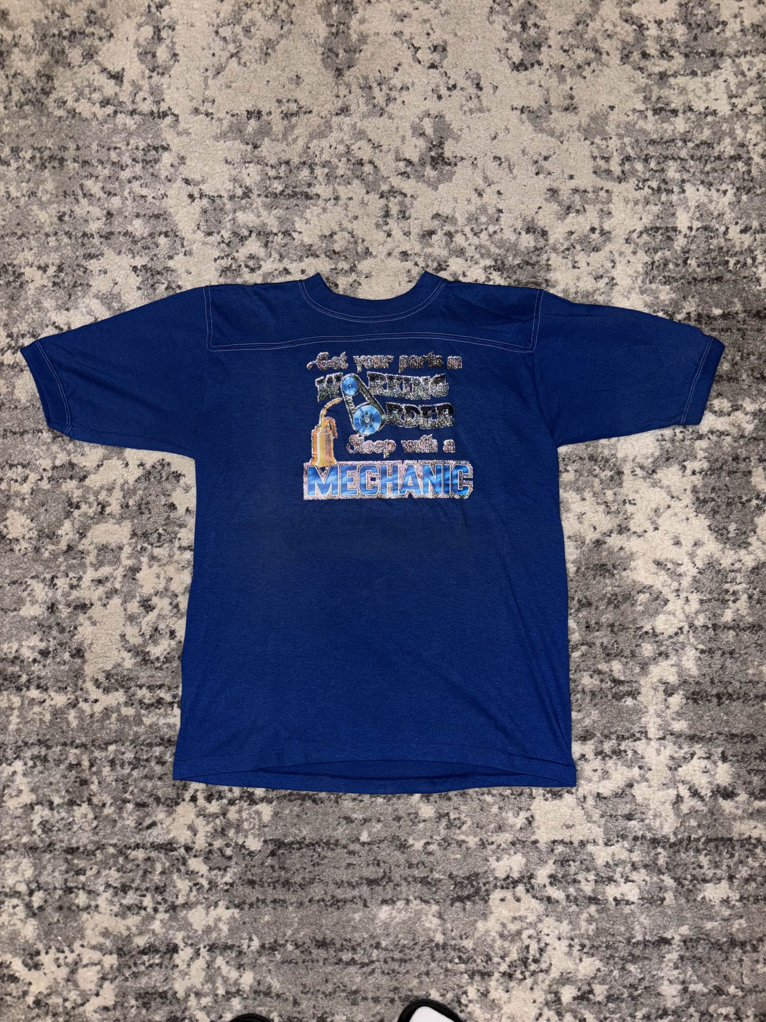 Vintage 80s Get Your Working Parts In Order Jersey Size US L / EU 52-54 / 3 - 1 Thumbnail
