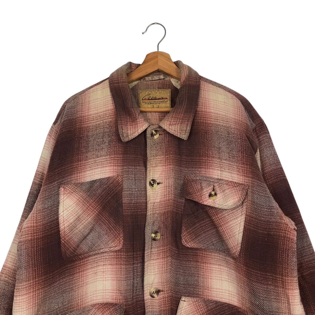 Hysteric Glamour 📌Vintage Shirt Button Jacket Shearling Tartan Design Size US L / EU 52-54 / 3 - 4 Thumbnail