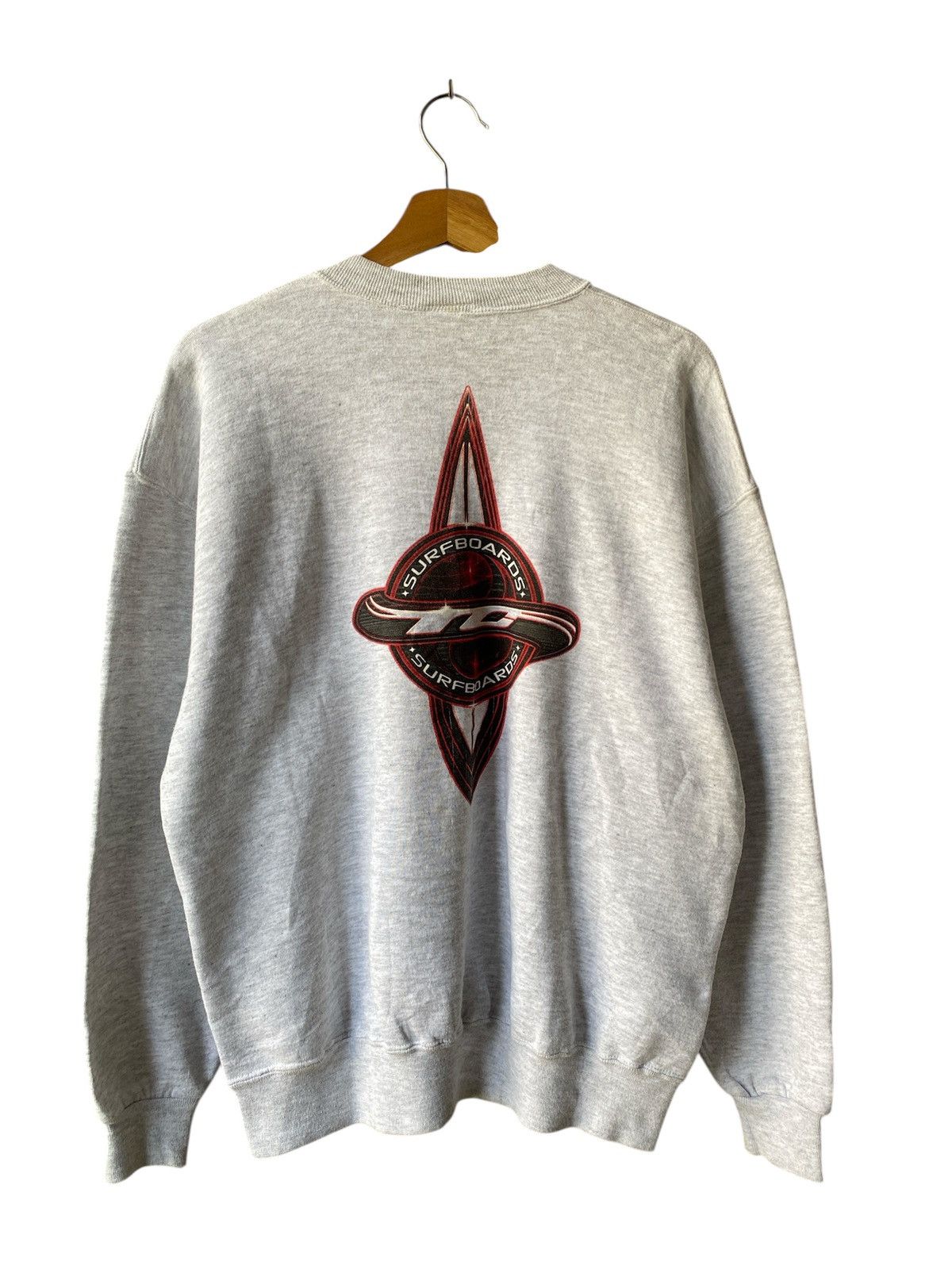 Vintage Vintage 90’s T&C Surfboards Design Sweatshirt Size US L / EU 52-54 / 3 - 1 Thumbnail