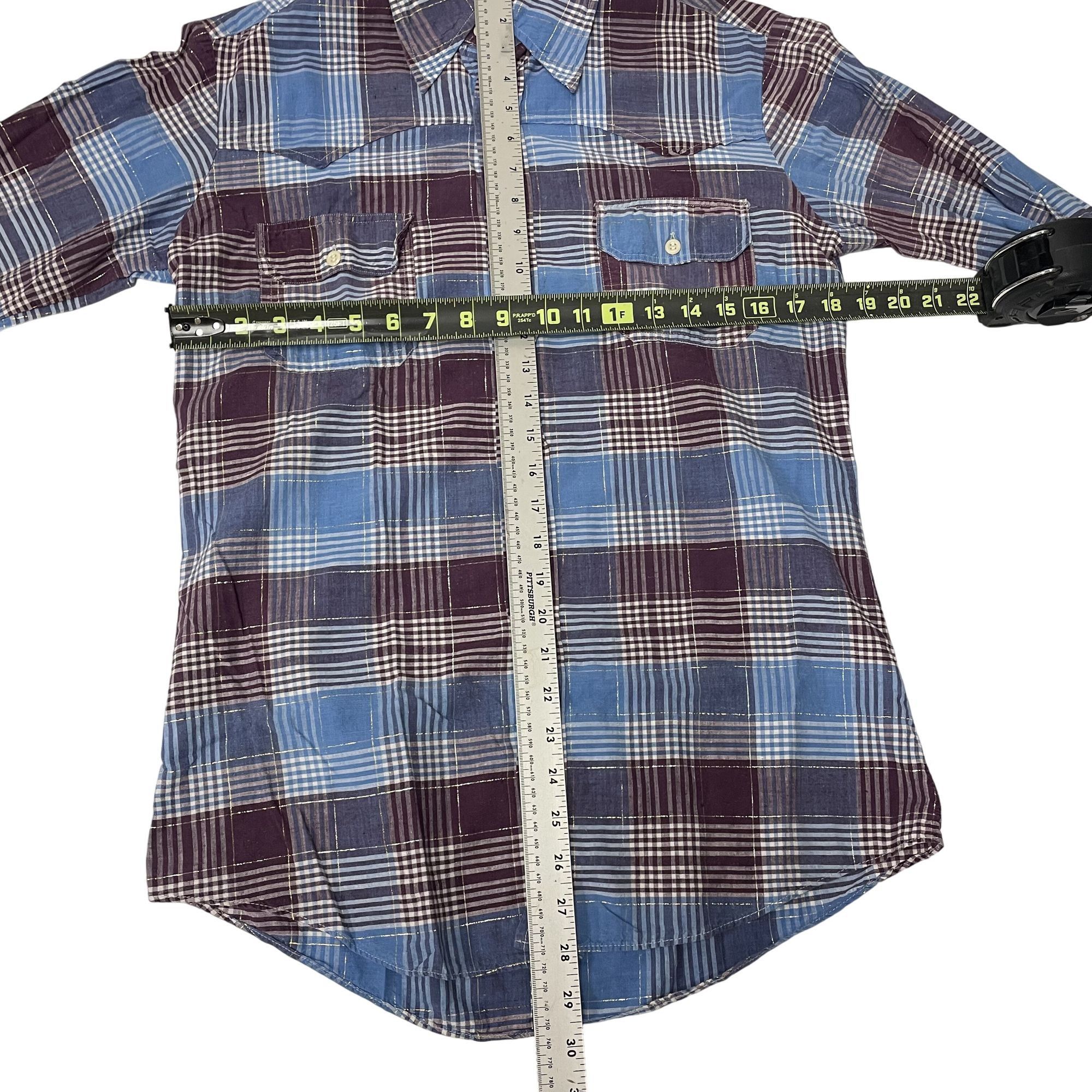Other Vtg Rockabilly SHADOW PLAID Western Rockabilly RODEO Shirt Size US S / EU 44-46 / 1 - 4 Thumbnail