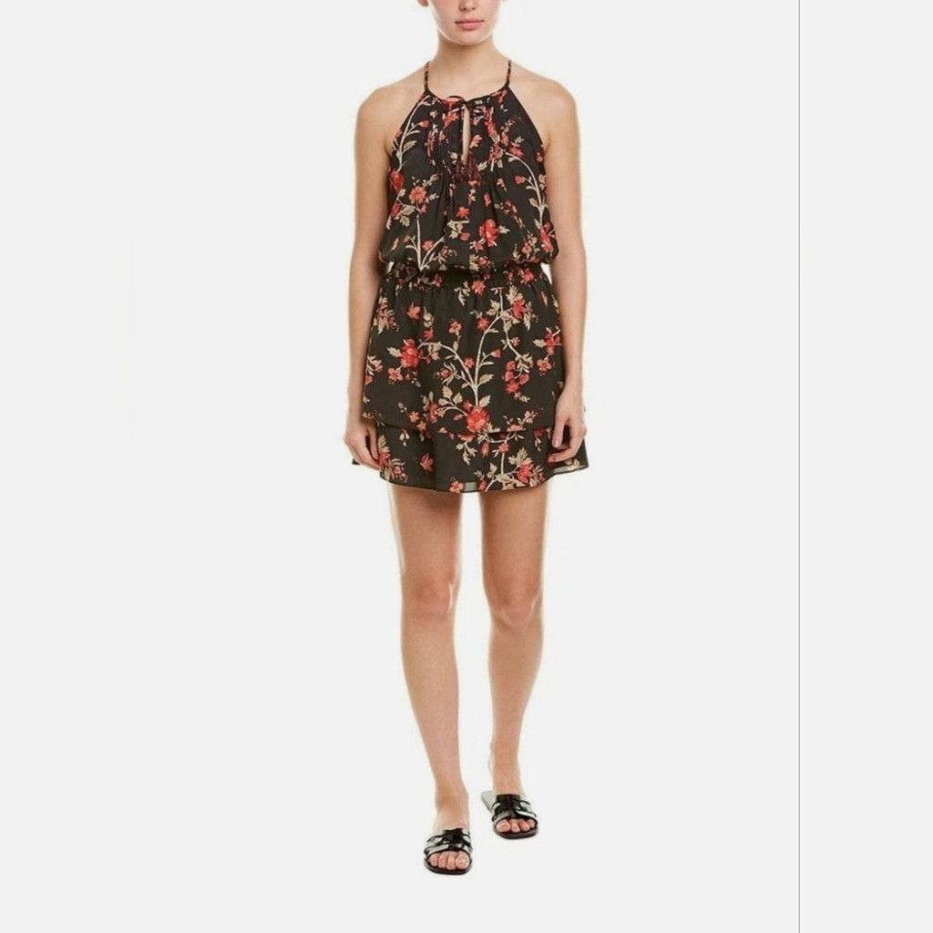 Joie NWT Joie Jossa Pintuck Pleated Floral Dress Size L / US 10 / IT 46 - 2 Thumbnail