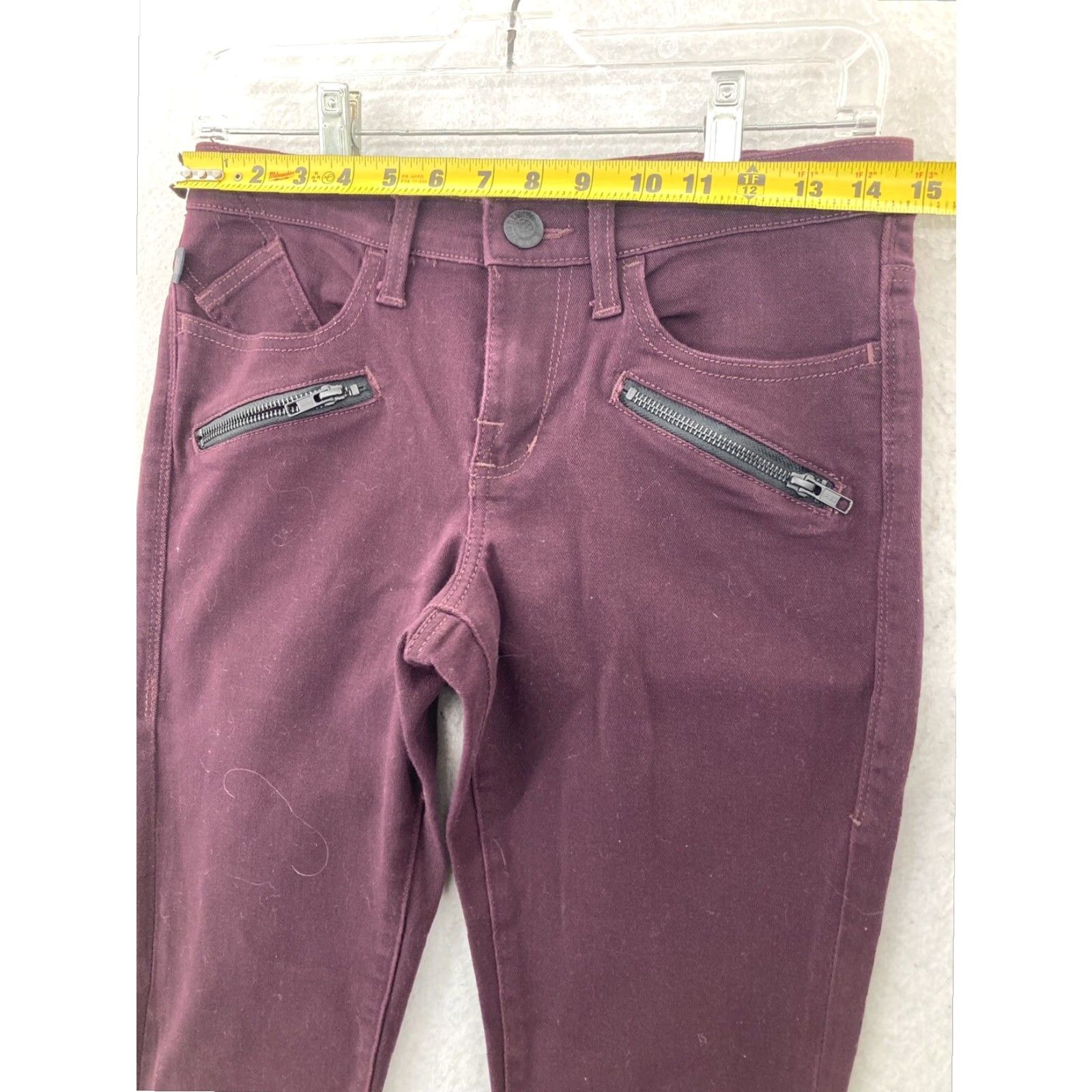 Vintage Rock & Republic Womens Jeans Size 6 Purple Kashmiere Skinny Size 28" / US 6 / IT 42 - 3 Thumbnail