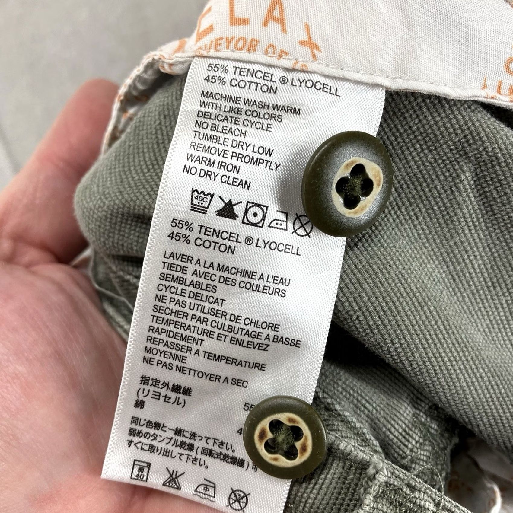 Tommy Bahama Tommy Bahama Relax Mens 40 Olive Green Cargo Shorts Tencel Cotton Blend Size US 40 / EU 56 - 4 Thumbnail