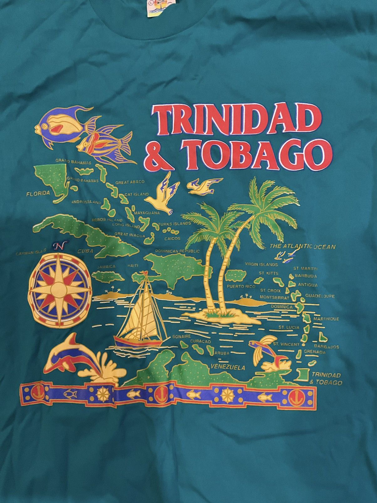 Vintage Vintage Trinidad & Tobago tee shirt Size US L / EU 52-54 / 3 - 2 Thumbnail