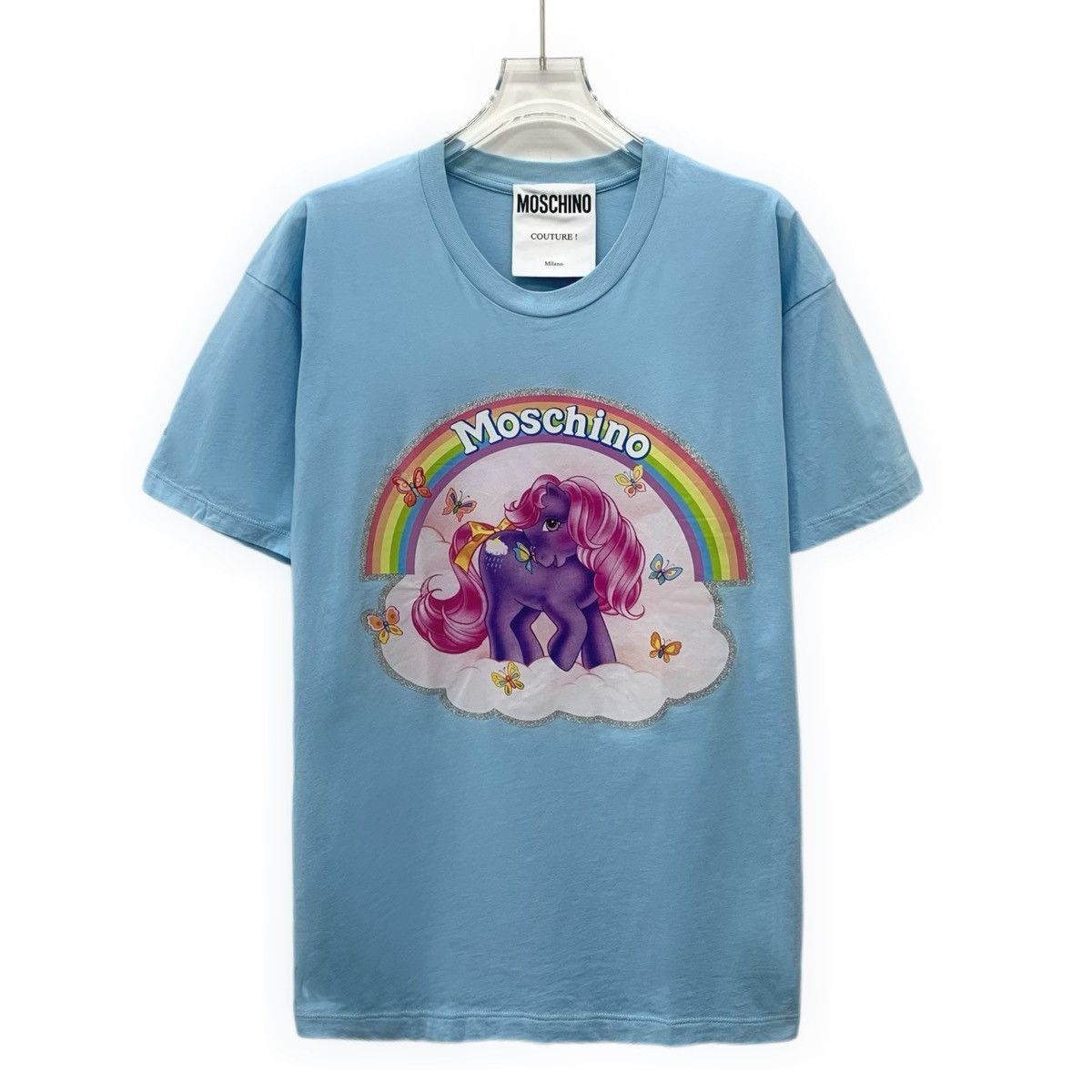 Moschino Moschino Unicorn Rainbow Print Short Sleeve T-Shirt K26WX Size XXS / US 00 / IT 34 - 1 Thumbnail