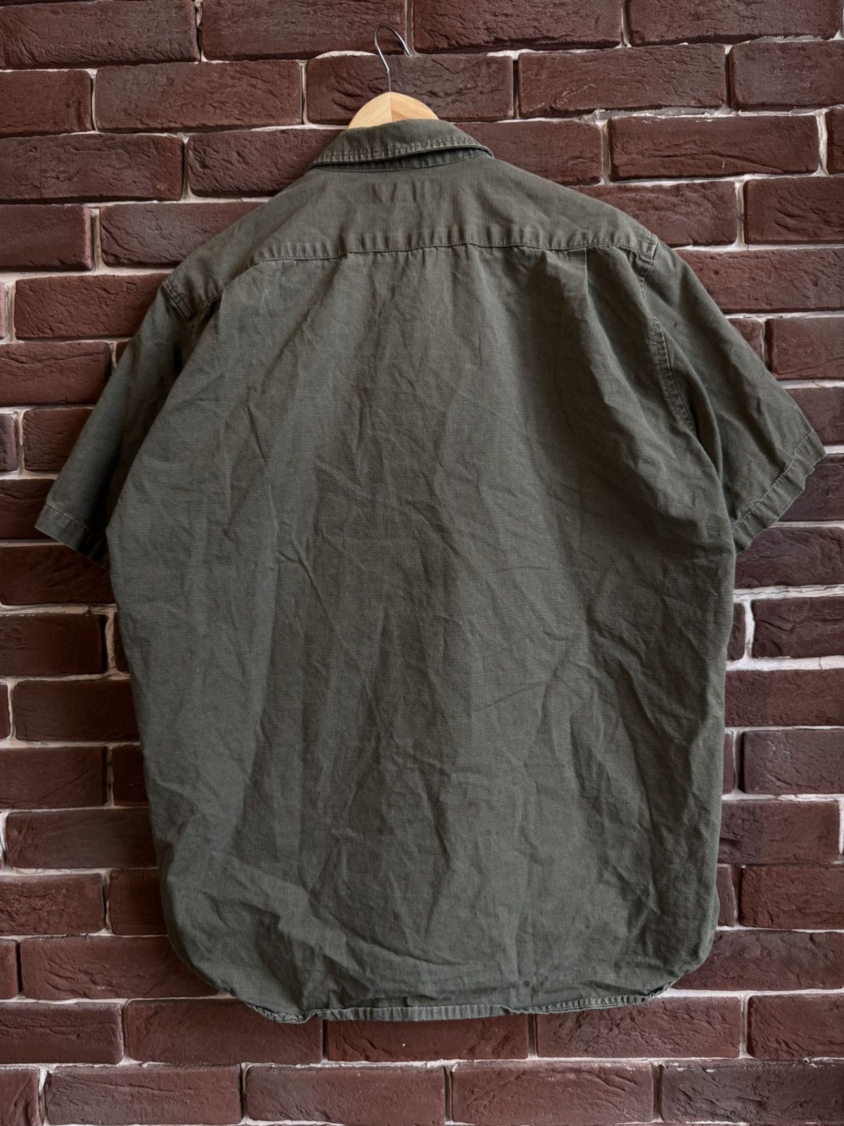 Stussy Vintage 90s Rare Stussy Olive Cargo Button Up Shirt Made USA Size US XL / EU 56 / 4 - 2 Thumbnail