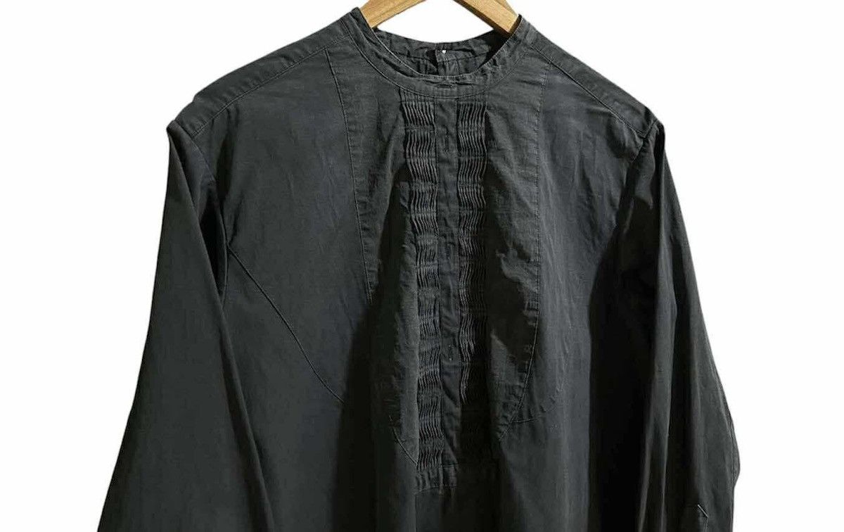 Japanese Brand 🔥Vintage United Arrows Pleated Combination Dress Shirt Size US XL / EU 56 / 4 - 2 Thumbnail