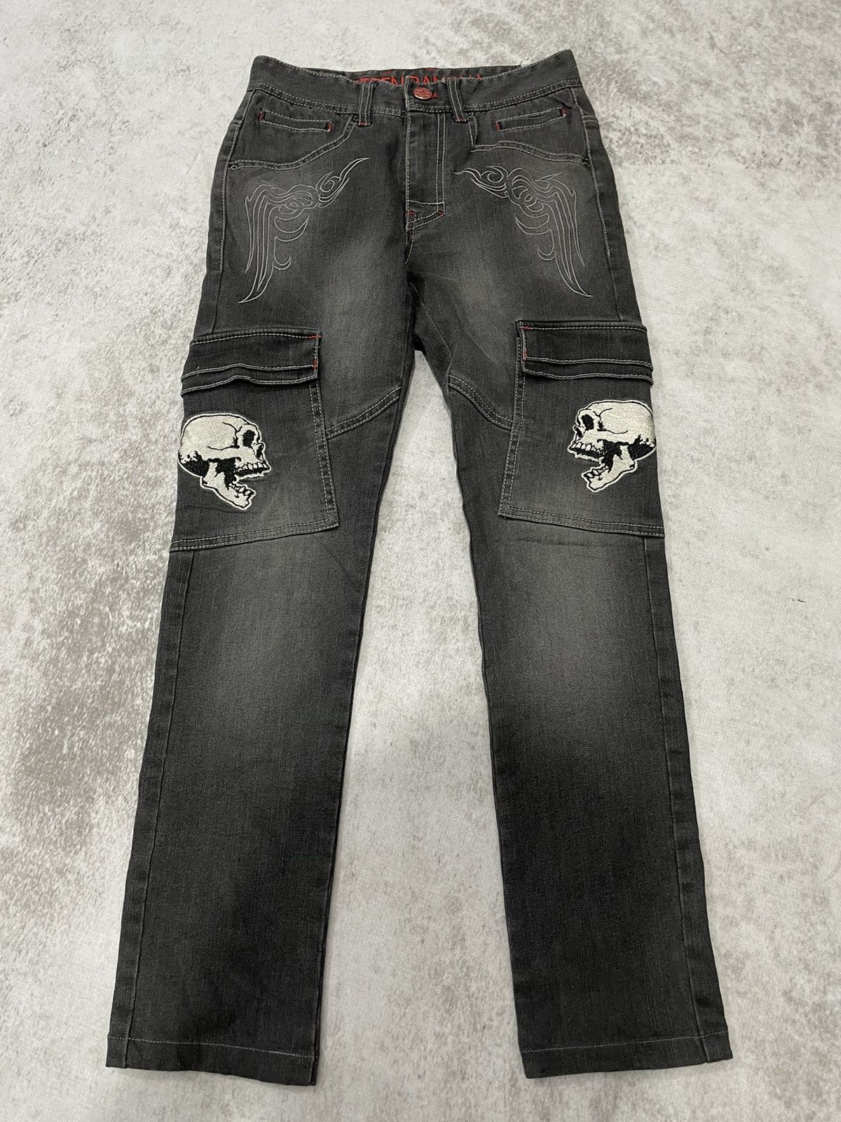 Hysteric Glamour 2000s green banana japan skull punk denim y2k style Size US 26 / EU 42 - 1 Thumbnail