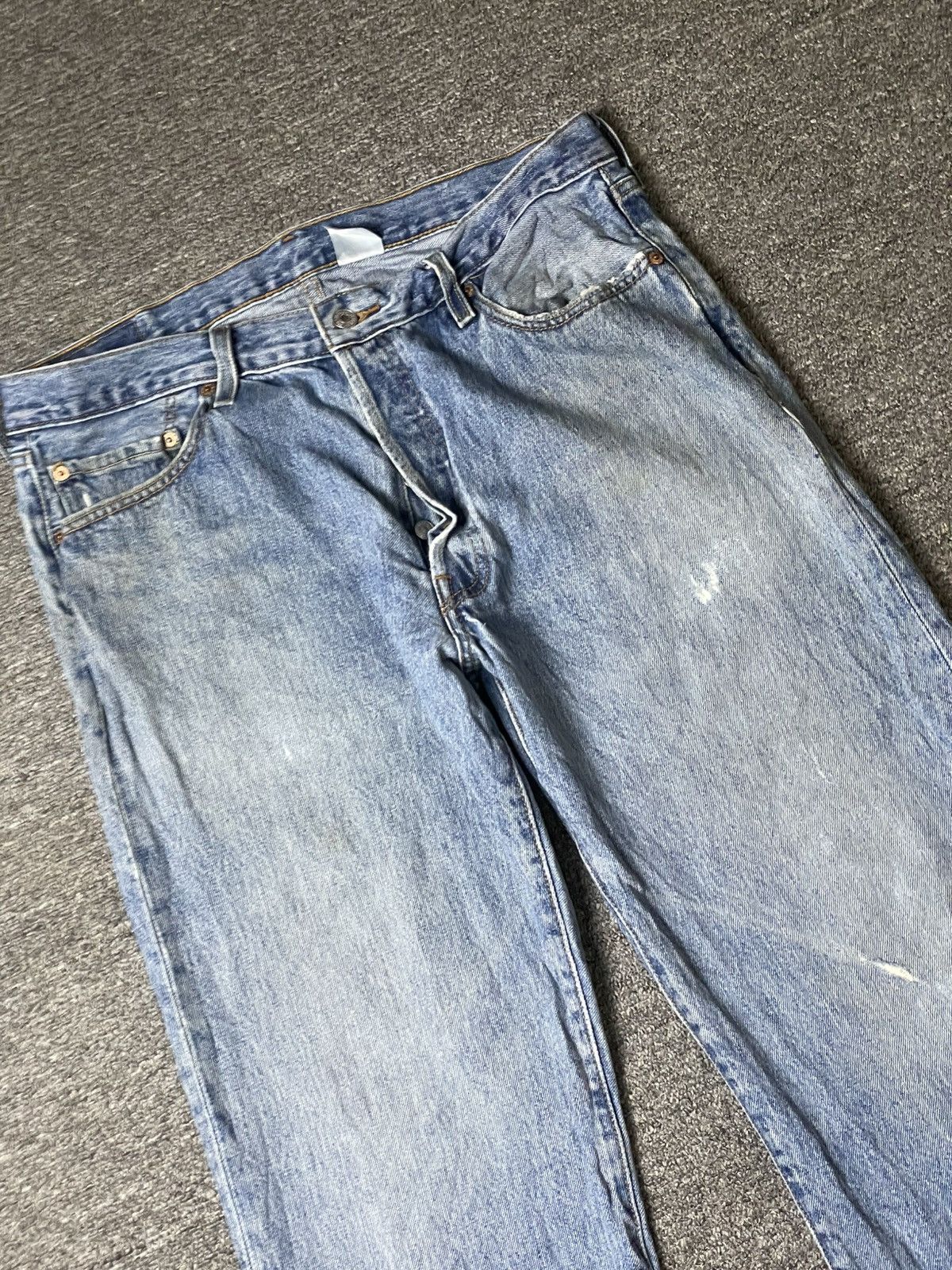 Levi's × Vintage Levis 501 Distressed Denim Jeans (106) Size US 34 / EU 50 - 3 Thumbnail
