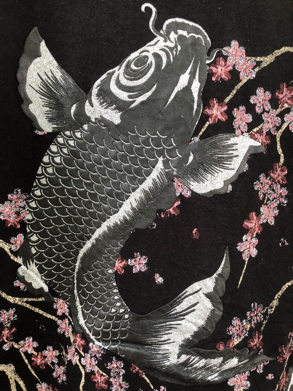 Japanese Brand × Vintage Rare Vintage OVP Japanese Sukajan Koi Fish Polo Tee Size US XL / EU 56 / 4 - 8 Thumbnail