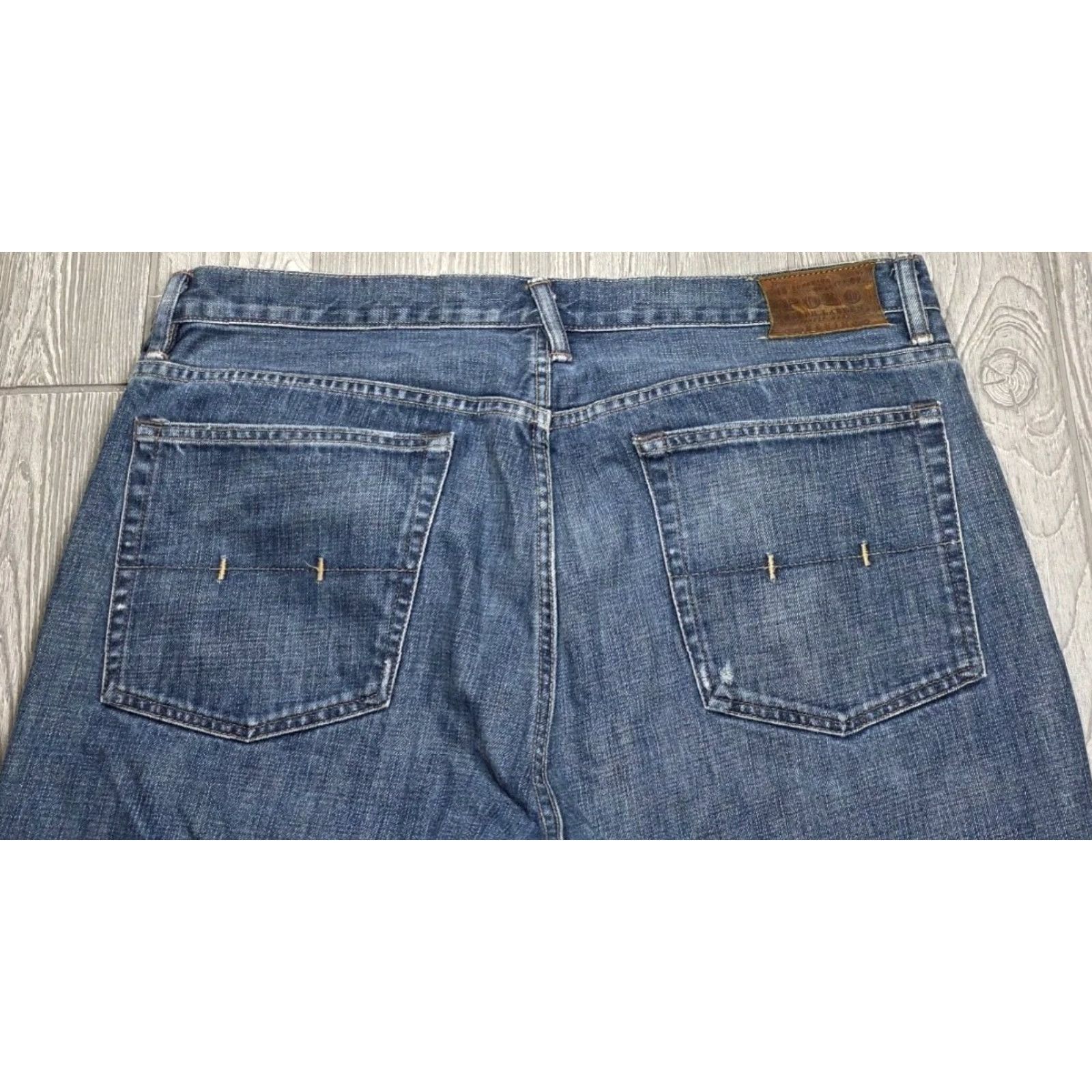 Polo Ralph Lauren VINTAGE Polo Ralph Lauren Jeans Mens 36x30 Medium Fade Blue Denim Baggy 067 Polo Ralph Lauren Jeans Mens 36x30 Med Fade Blue Denim Vintage 067 Baggy Size US M / EU 48-50 / 2 - 5 Thumbnail