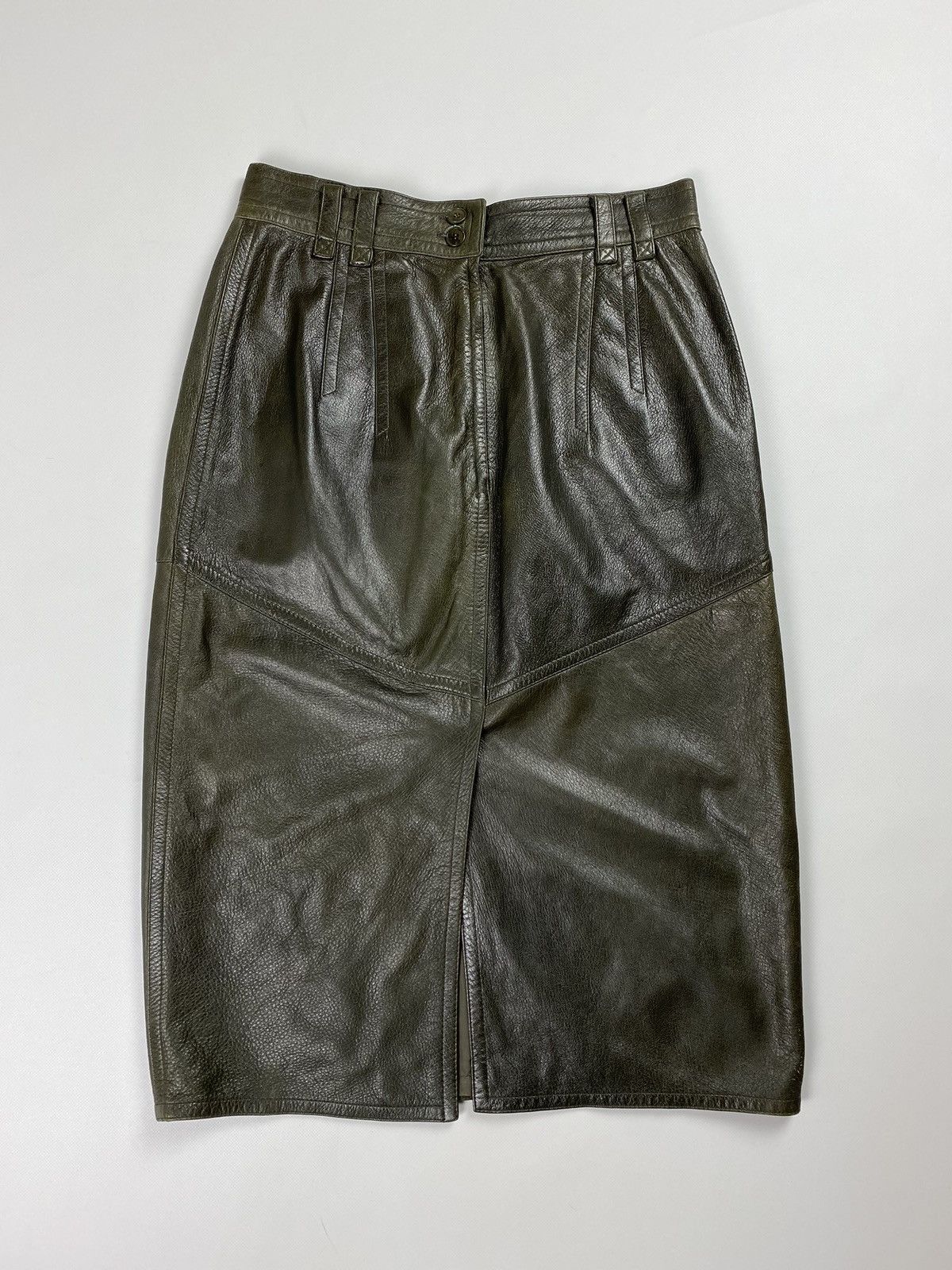 Jil Sander × Vintage Jil Sander vintage ladies leather skirt size 40 Size 27" / US 4 / IT 40 - 1 Thumbnail