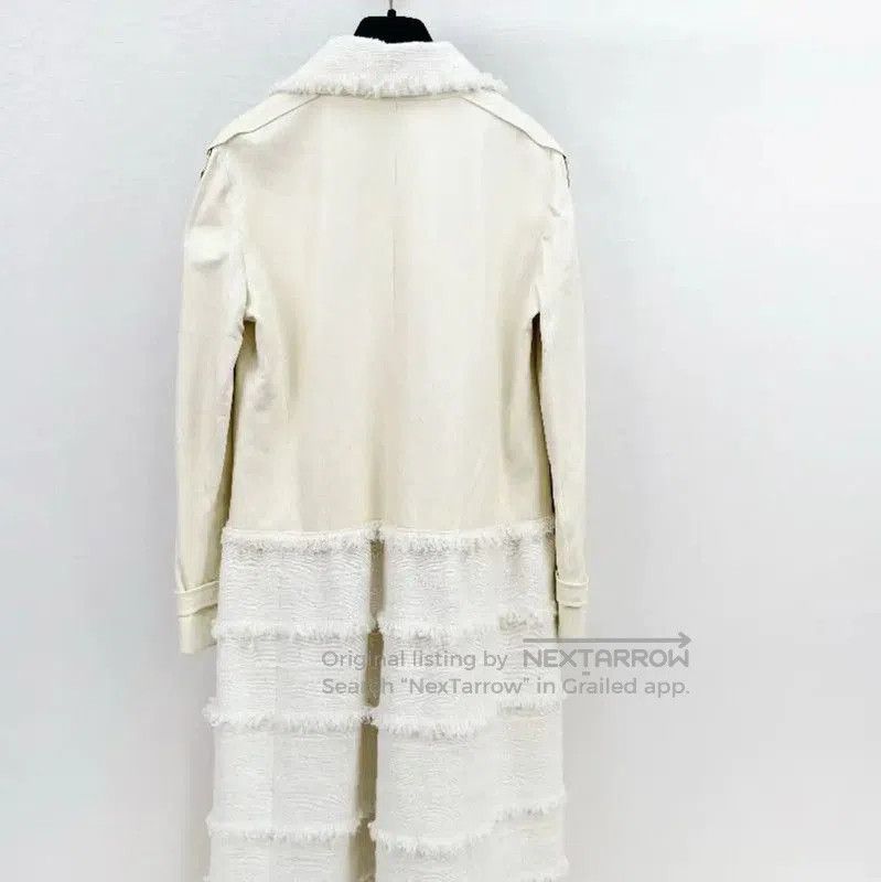 Chanel Chanel White Sheepskin Long Winter Coat . Size S / US 4 / IT 40 - 2 Thumbnail