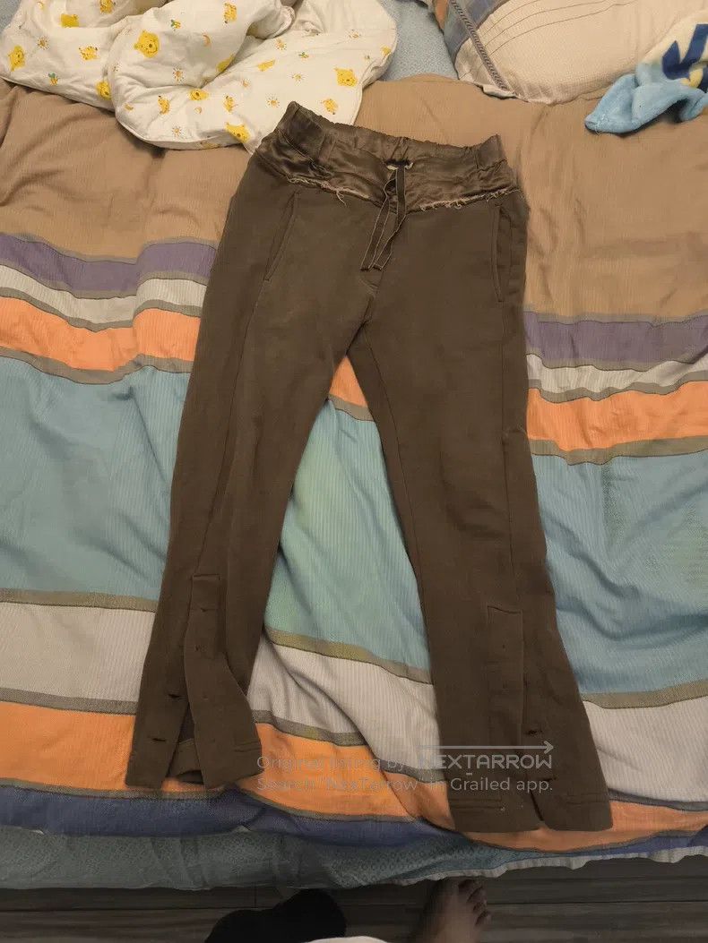 Ann Demeulemeester Ann Demeulemeester Patchwork High-Low Flared Pants Size 24" / US 00 / IT 34 - 1 Thumbnail